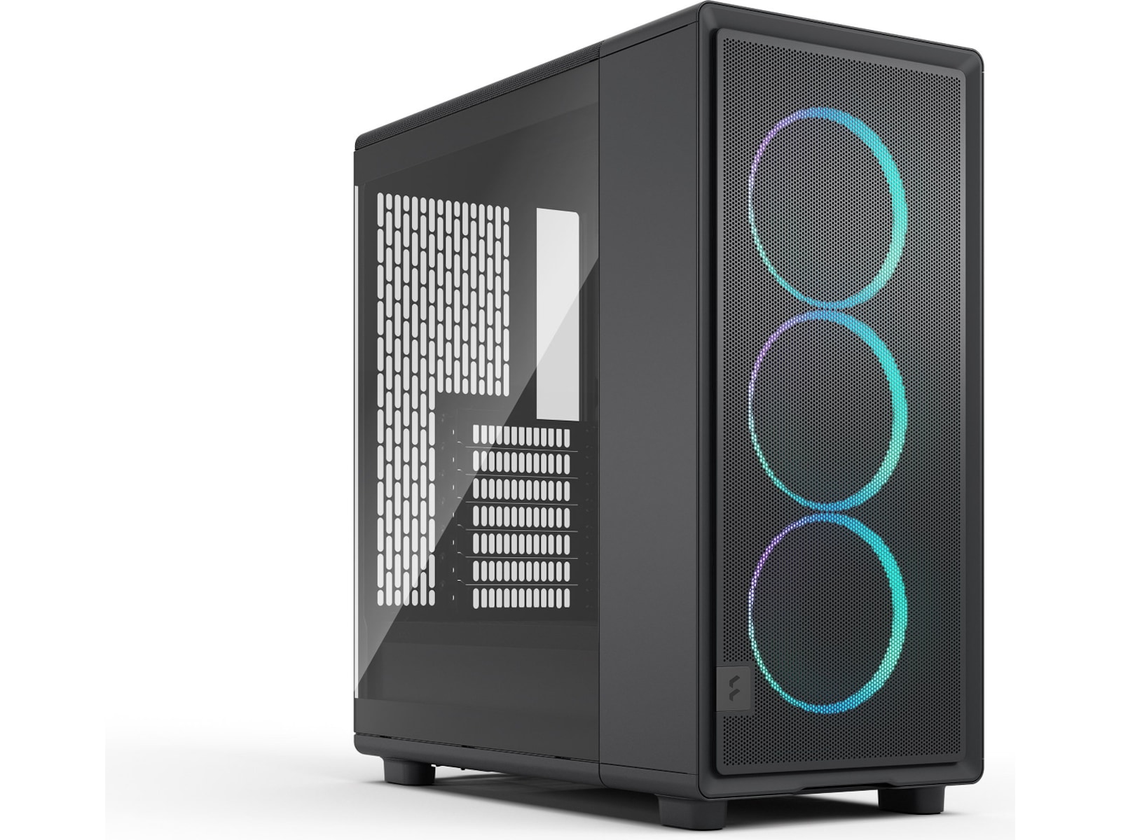 Fractal Design Epoch TG RGB Mid Tower (sort) ATX/mATX/Mini-ITX, 3x Momentum fans, Tempered Glass