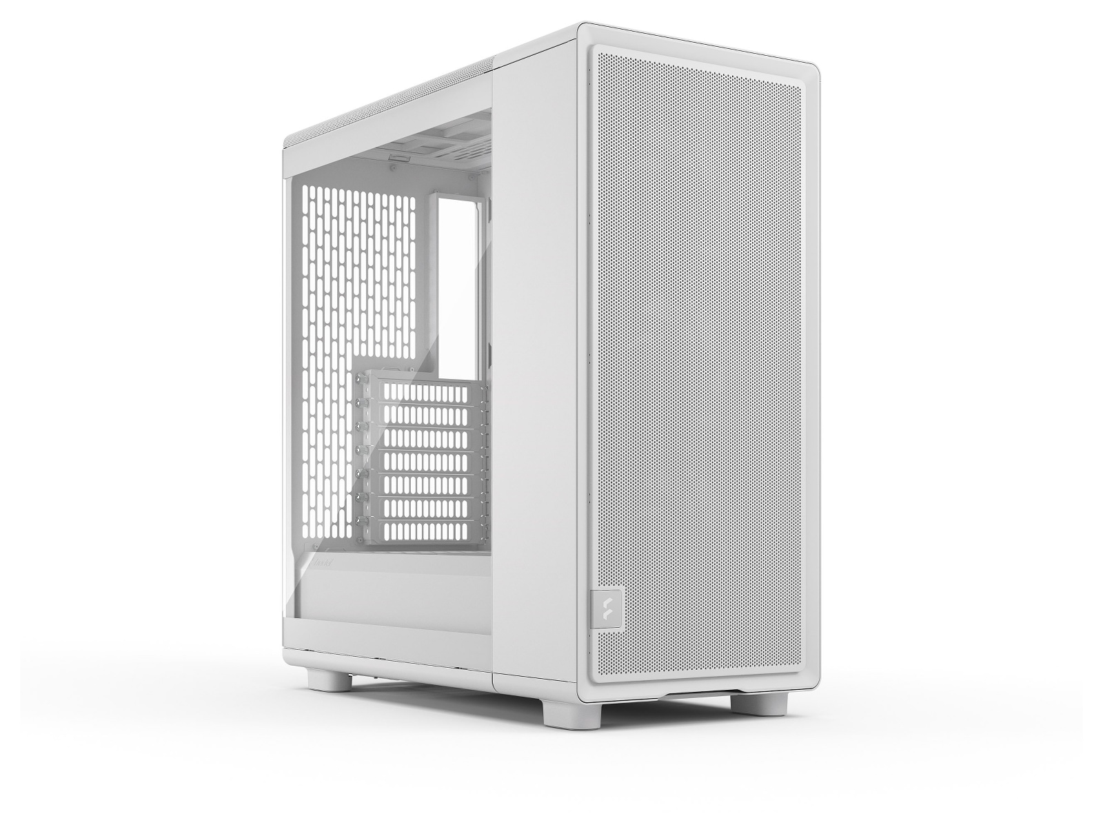 Fractal Design Epoch TG Mid Tower (hvit) ATX/mATX/Mini-ITX, 3x Momentum fans, Tempered Glass