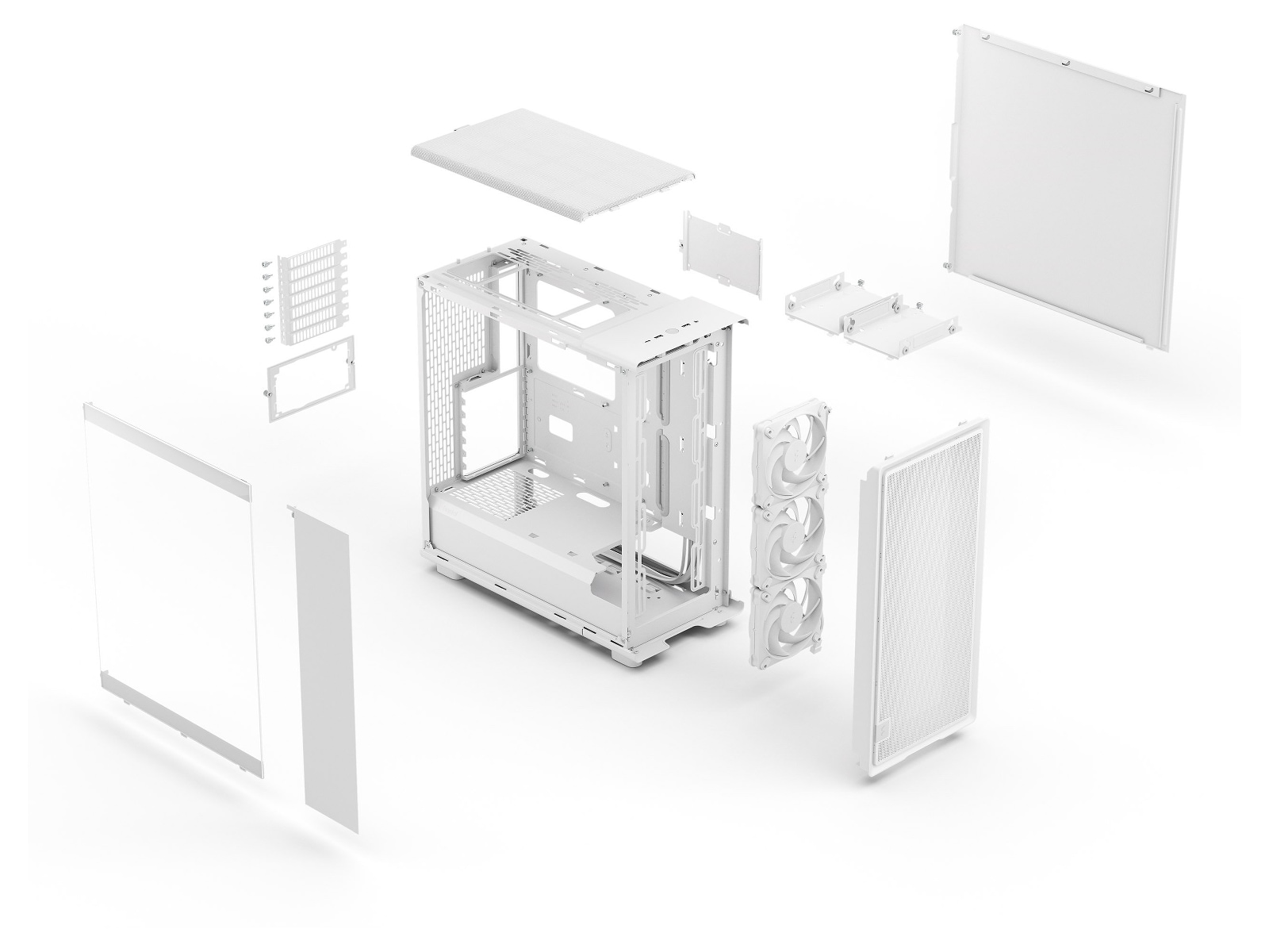 Fractal Design Epoch TG Mid Tower (hvit) Midi tower