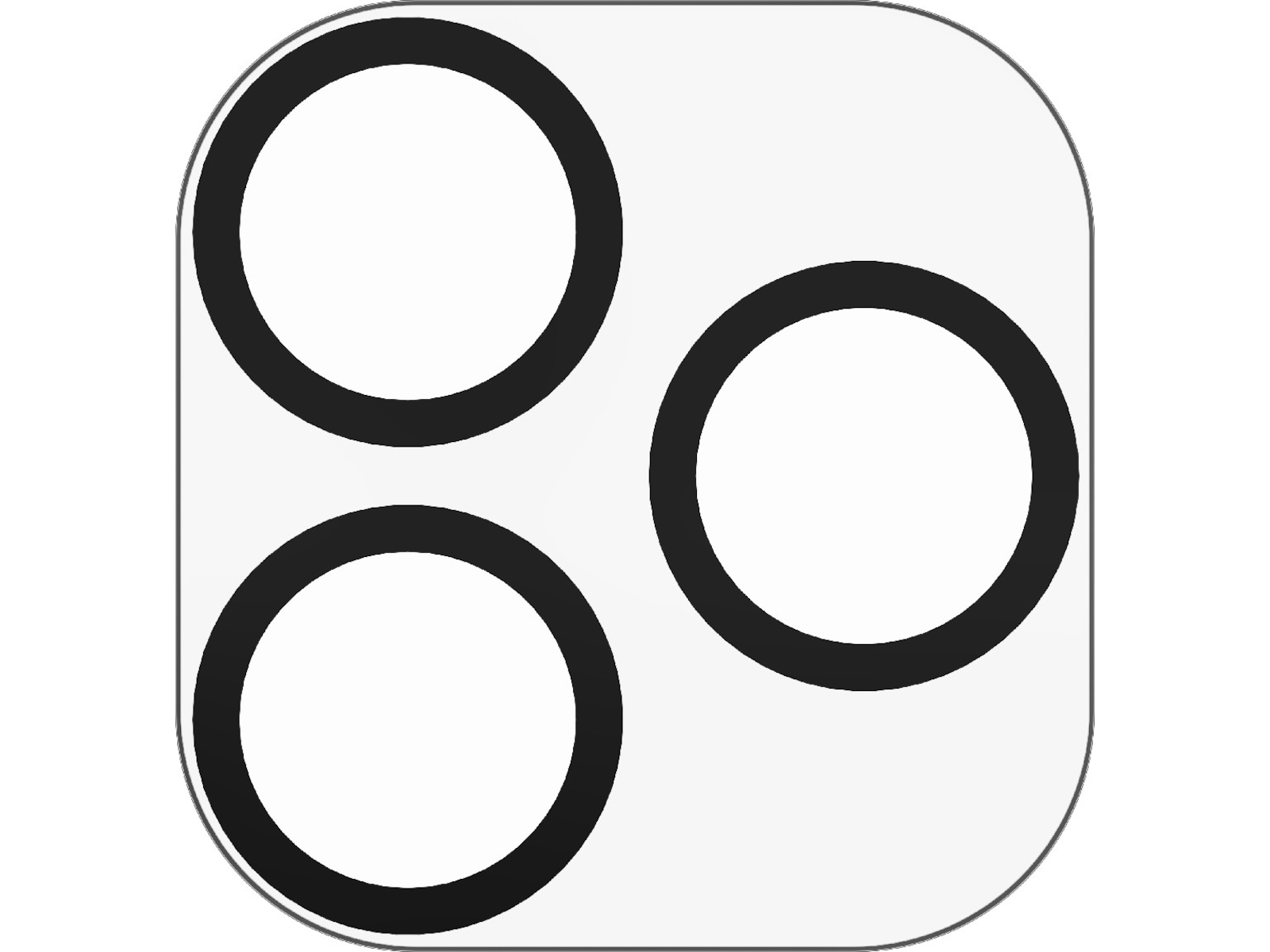 InvisibleShield Glass Elite iPhone 17 Pro/Pro Max Linsebeskytter (sort) Skjermbeskytter