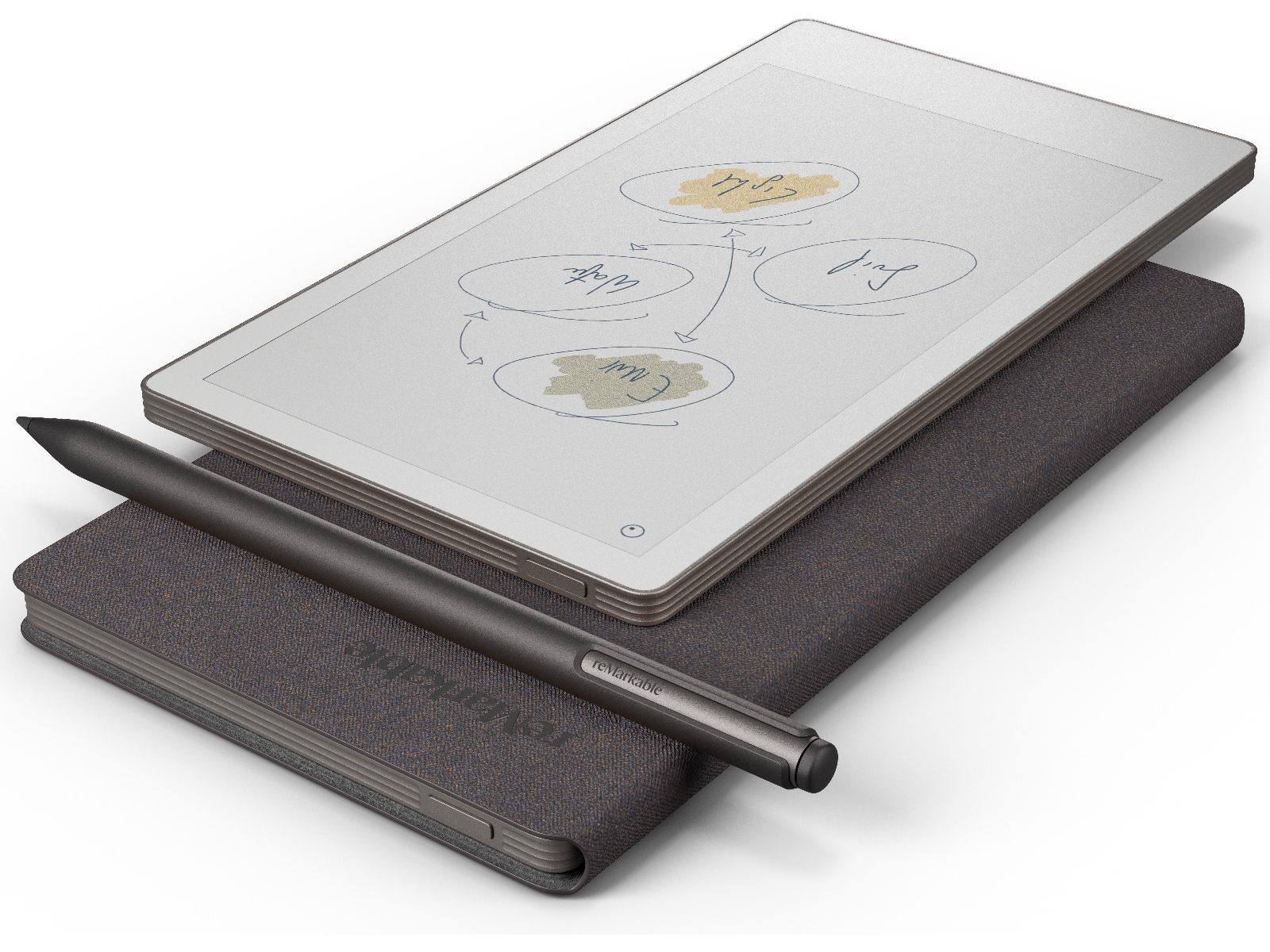 reMarkable Paper Pro Move 7.3" inkl. Marker Plus & Book Folio (basalt) Digitale notatblokker & tilbehør