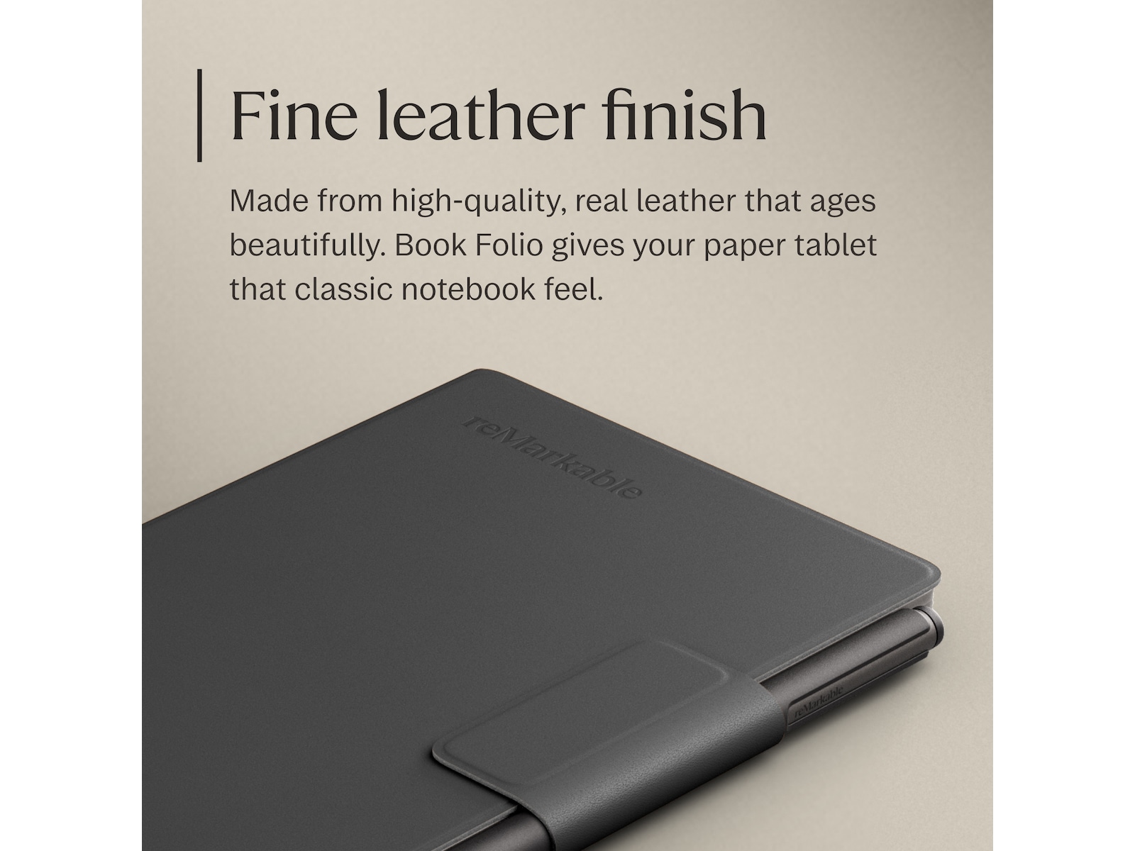 reMarkable Paper Pro Move Book Folio (sort) Tilbehør til digitale notatblokker
