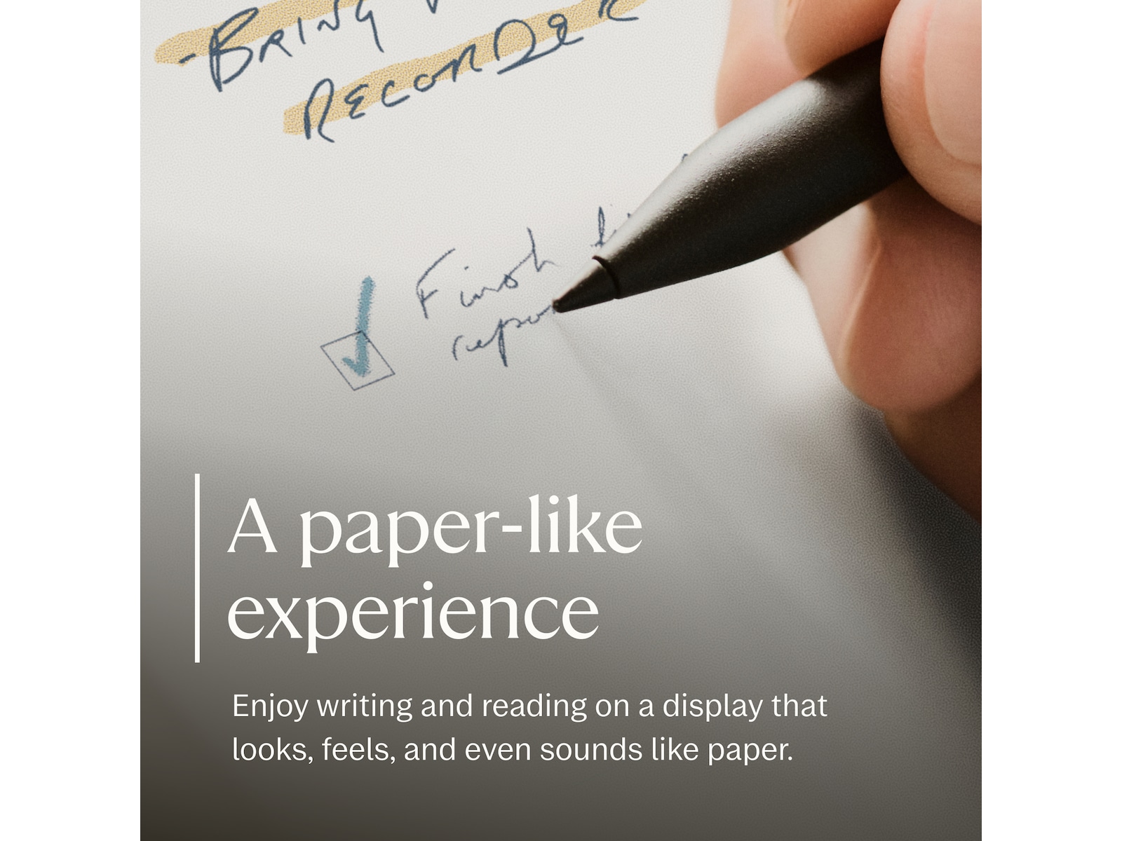 reMarkable Paper Pro 7.3" inkl. Marker Plus & Book Folio (sort skinn) Digitale notatblokker