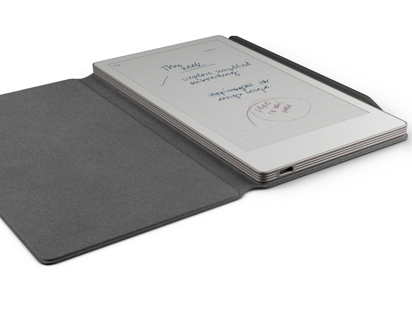 reMarkable Paper Pro 7.3" inkl. Marker Plus & Book Folio (sort skinn) Digitale notatblokker