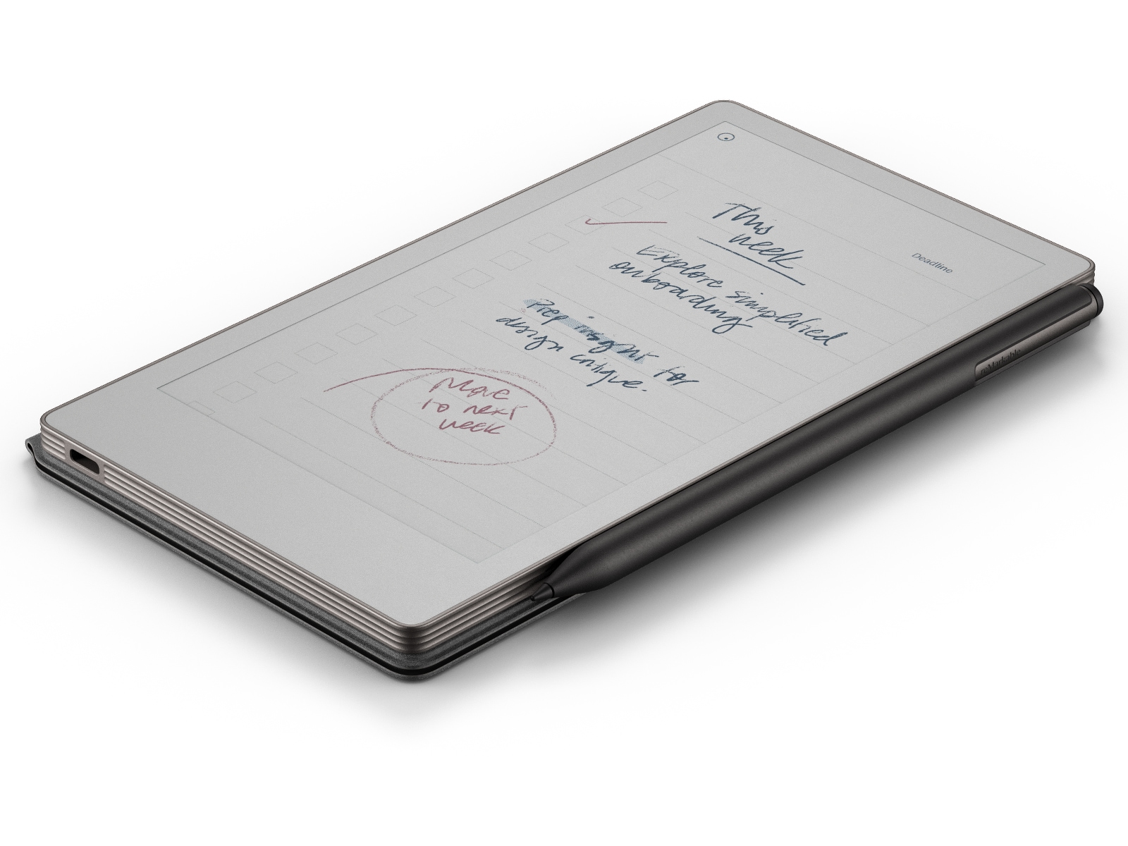 reMarkable Paper Pro 7.3" inkl. Marker Plus & Book Folio (sort skinn) Digitale notatblokker