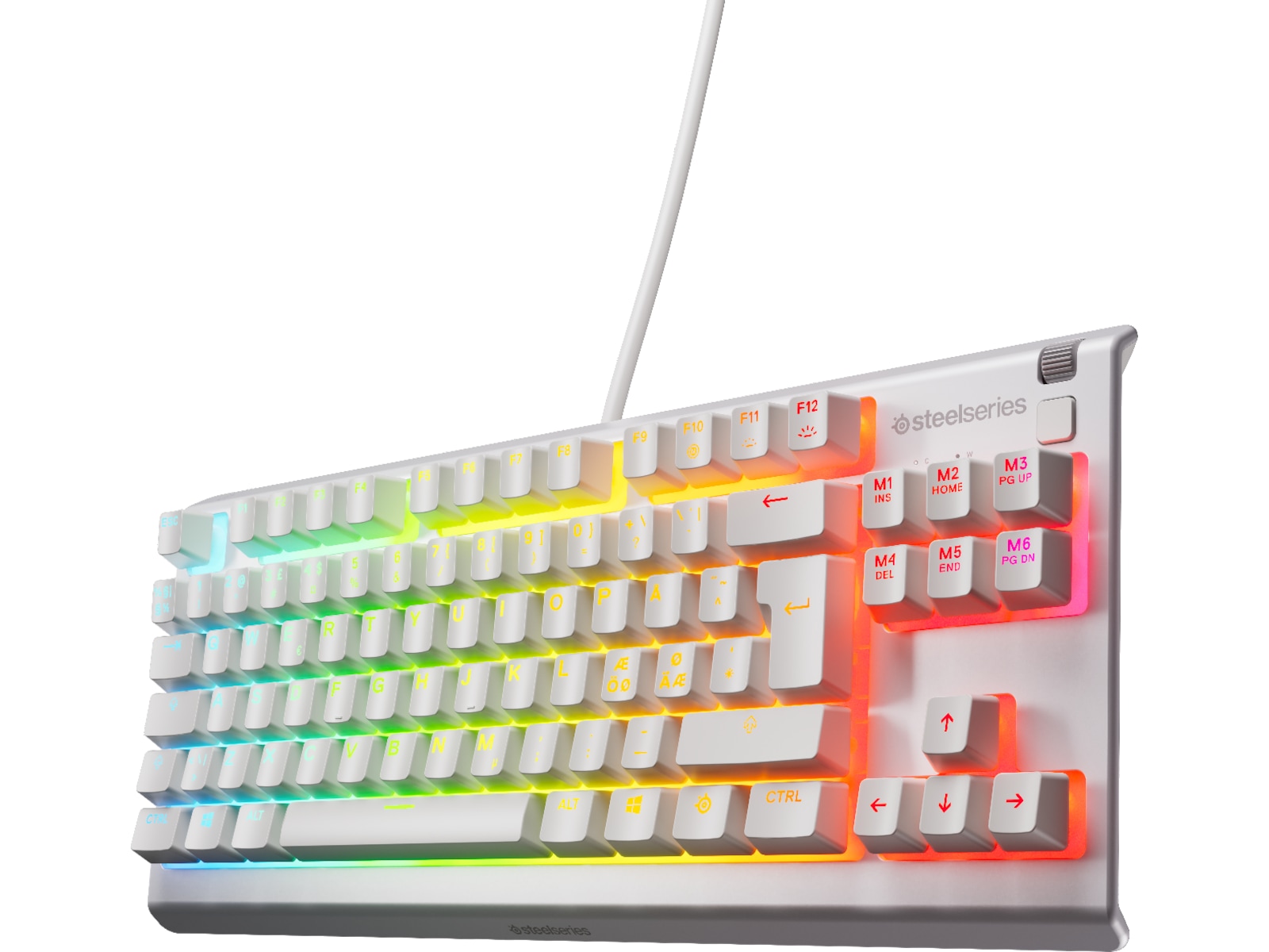 SteelSeries Apex 3 TKL gamingtastatur (hvit) -B-Grade Demo tastatur