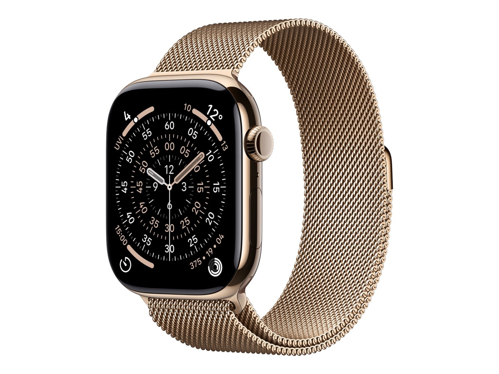 Apple Watch Series 11 GPS + LTE 46mm Titan (gullfarget) Smartklokker