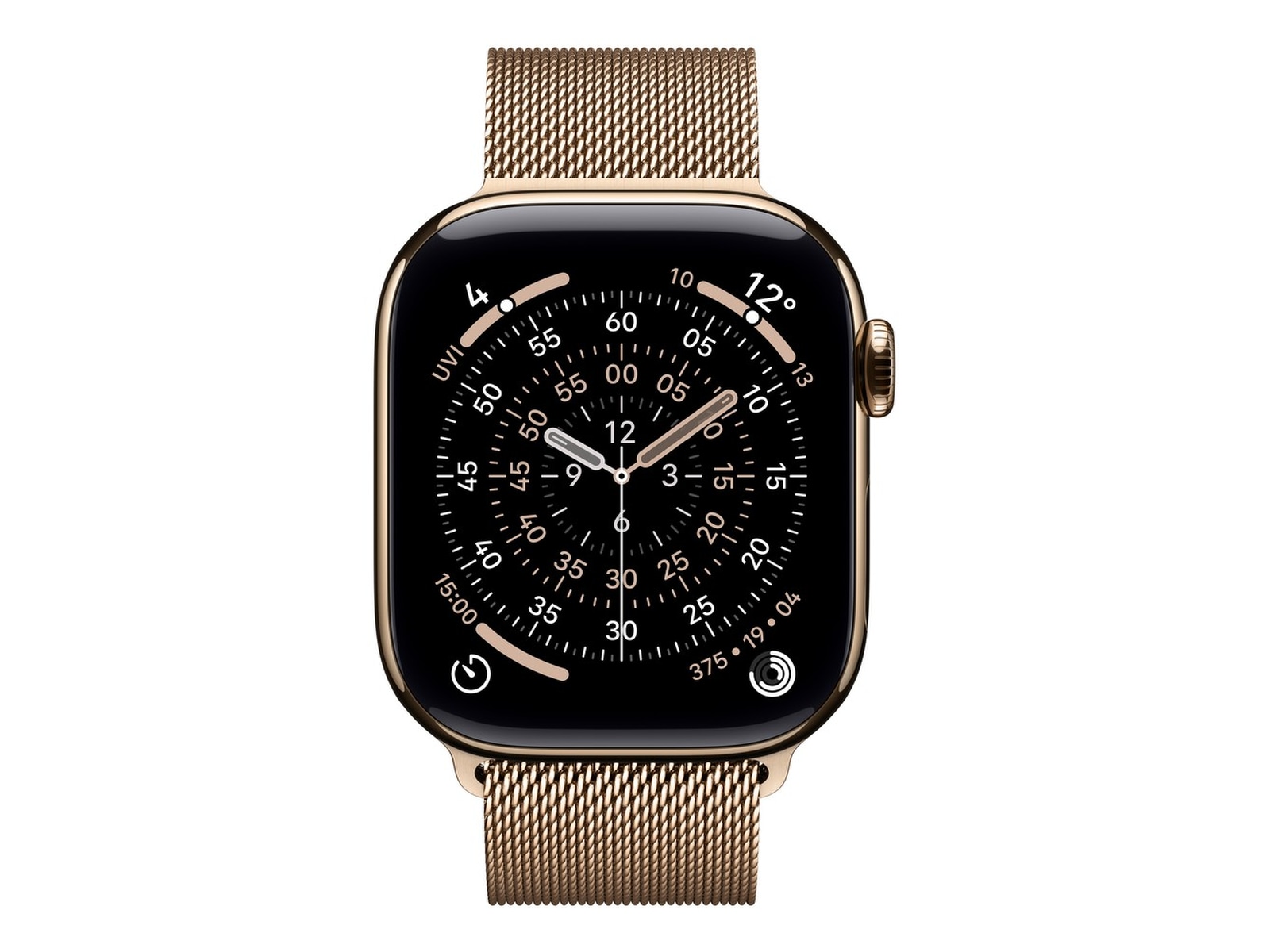 Apple Watch Series 11 GPS + LTE 42mm Titan (gullfarget) Smartklokker