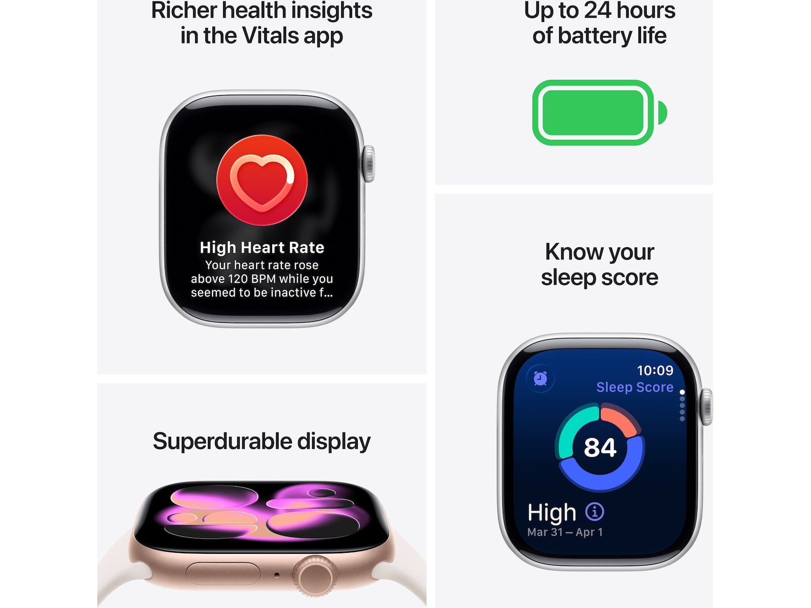 Apple Watch Series 11 GPS + LTE 42mm Titan (skifergrå) Smartklokker