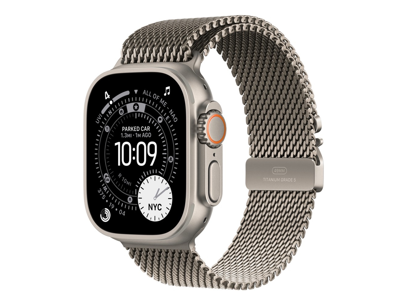 Apple Watch Ultra 3 49mm GPS + LTE Titan (naturlig) Smartklokker