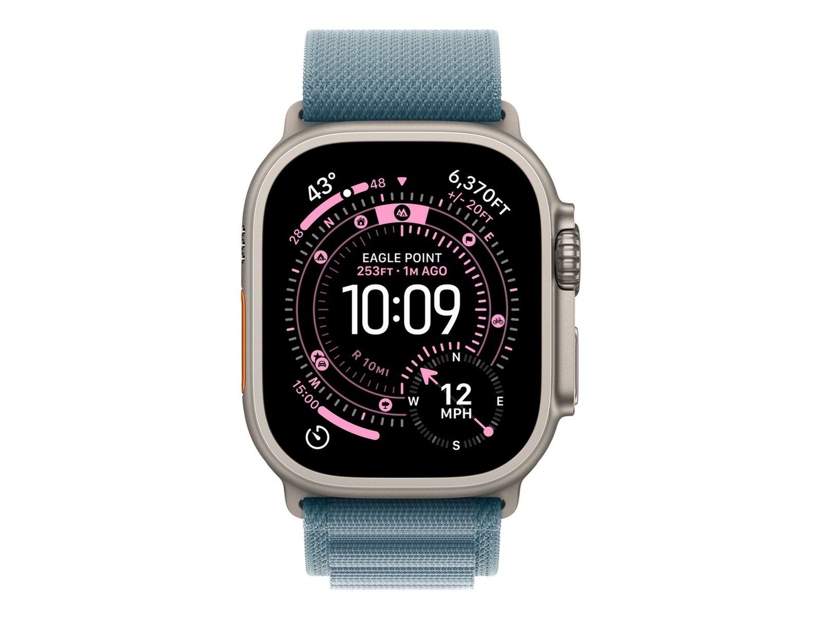 Apple Watch Ultra 3 49mm GPS + LTE Titan (naturlig) Smartklokker