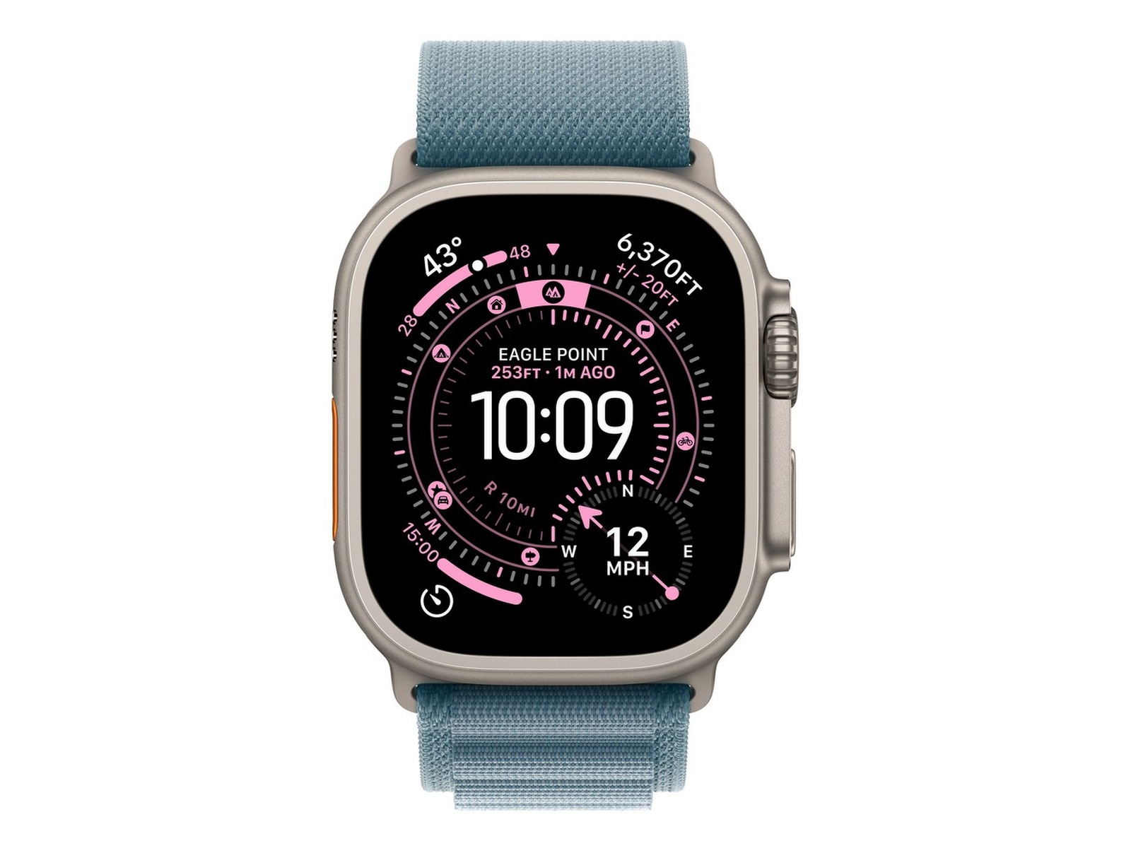 Apple Watch Ultra 3 49mm GPS + LTE Titan (naturlig) Smartklokker