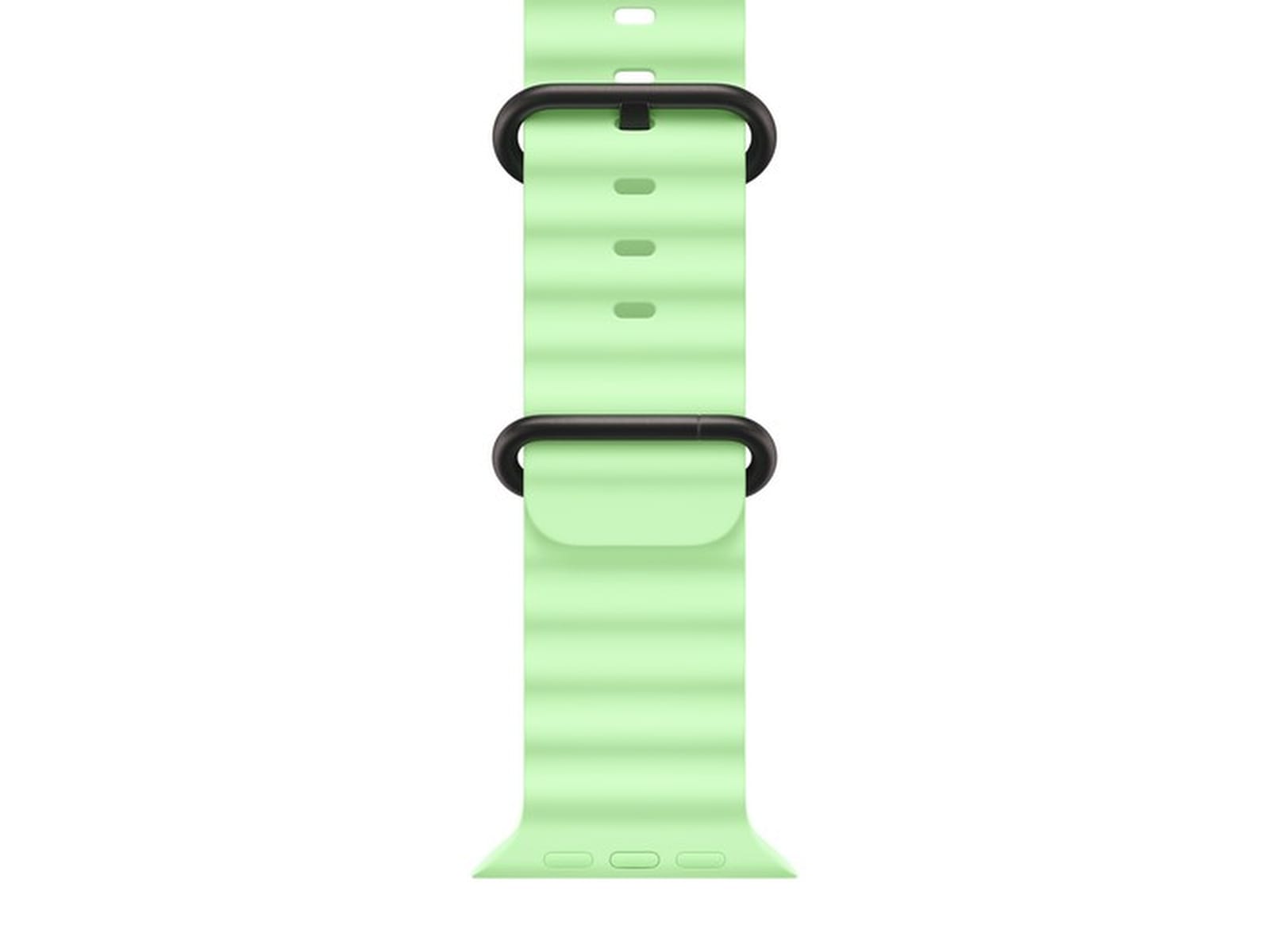 Apple Watch 49mm Black Titanium Ocean Band (neon green) Reim