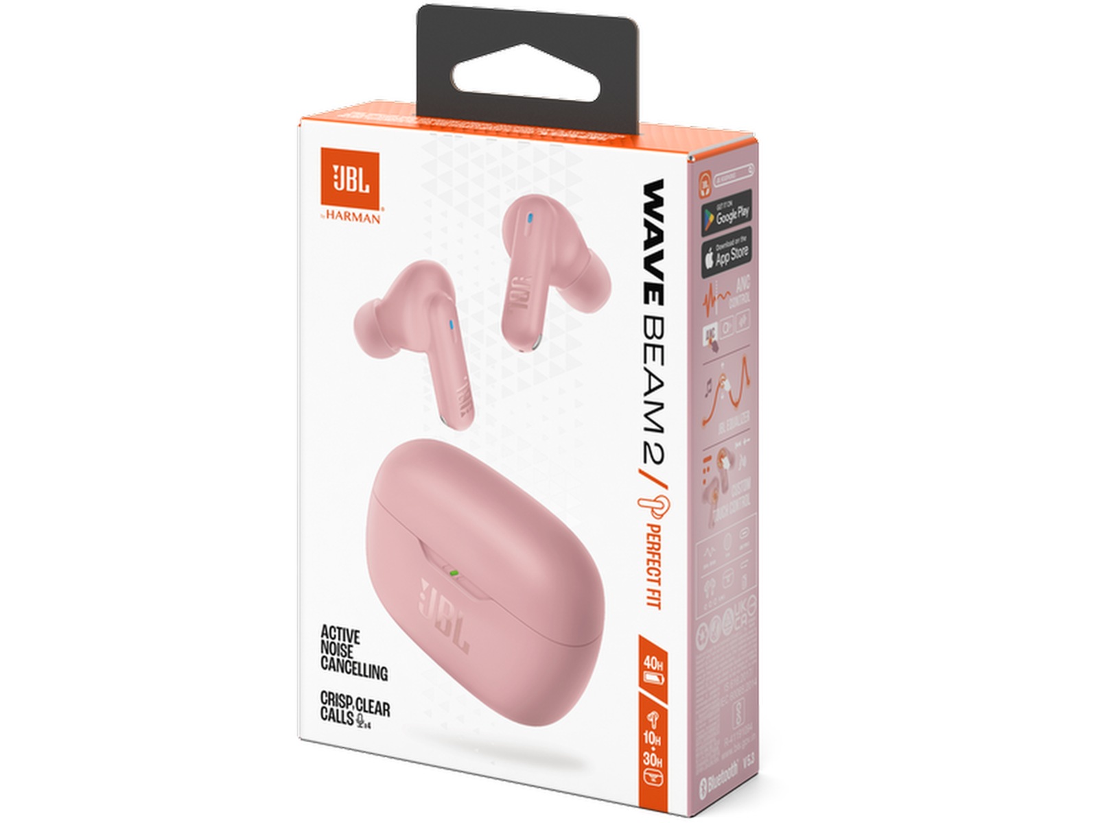 JBL Wave Beam 2 Trådløse Ørepropper (rosa) Ørepropper