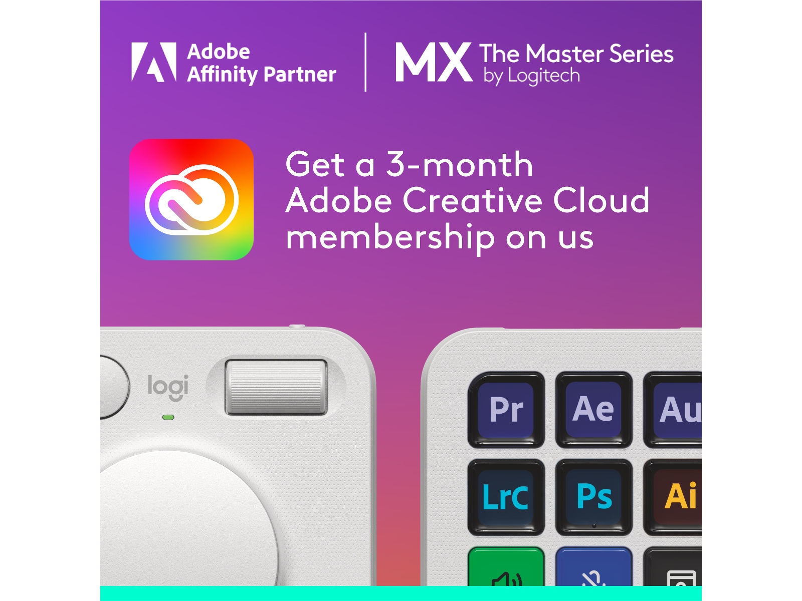 Logitech MX Creative Console (grå) Tastatur