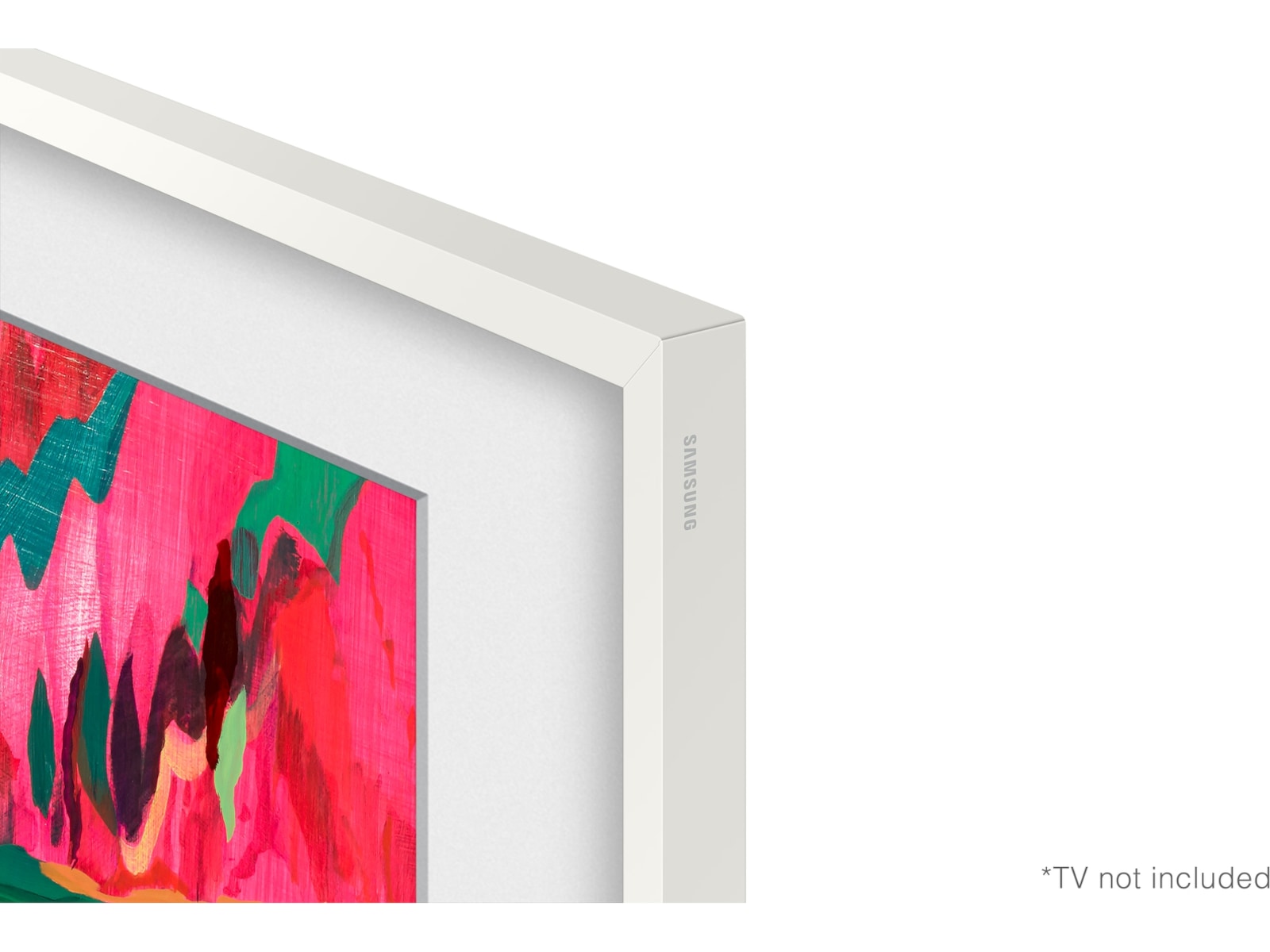 Samsung 85" ramme til The Frame og The Frame Pro (2021-2025, Hvit) TV-ramme & tilbehør