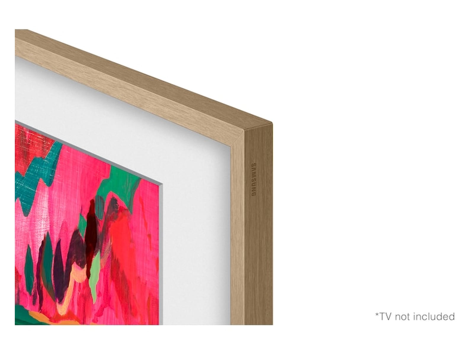 Samsung 85" ramme til The Frame og The Frame Pro (2021-2025, Beige Wood/Teak) TV-ramme & tilbehør