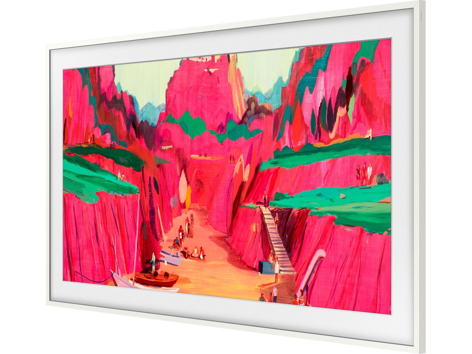 Samsung 75" ramme til The Frame og The Frame Pro (2021-2025, Hvit) TV-ramme & tilbehør