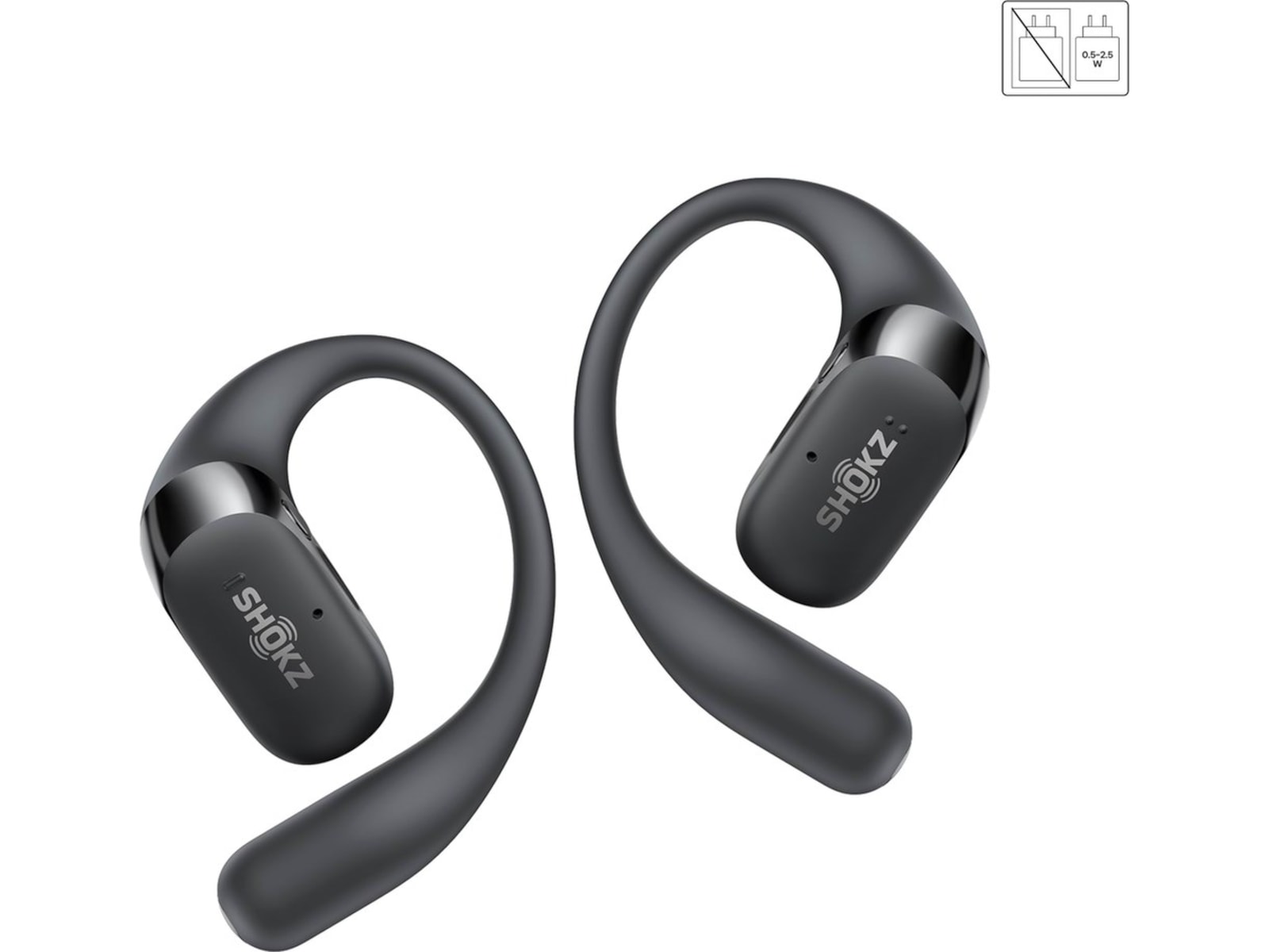SHOKZ OpenFit 2 åpne ørepropper (sort) Ørepropper