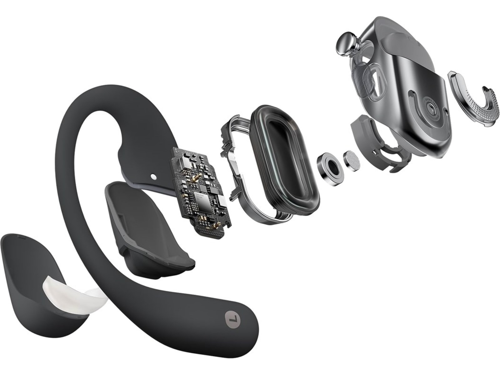 SHOKZ OpenFit 2 åpne ørepropper (sort) Ørepropper