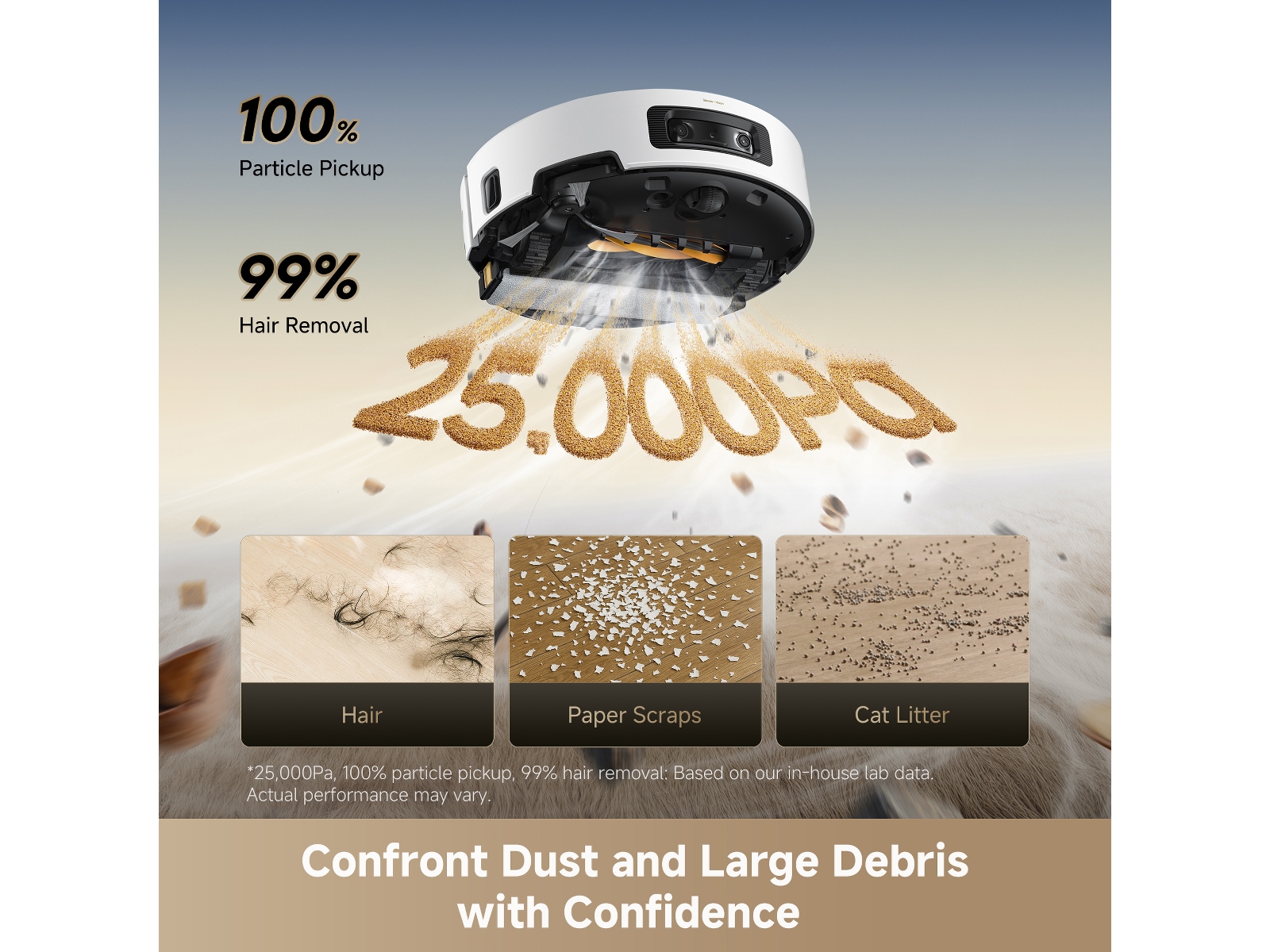 Dreame Aqua10 Ultra Track Complete Robotstøvsuger (hvit) Robotstøvsugere