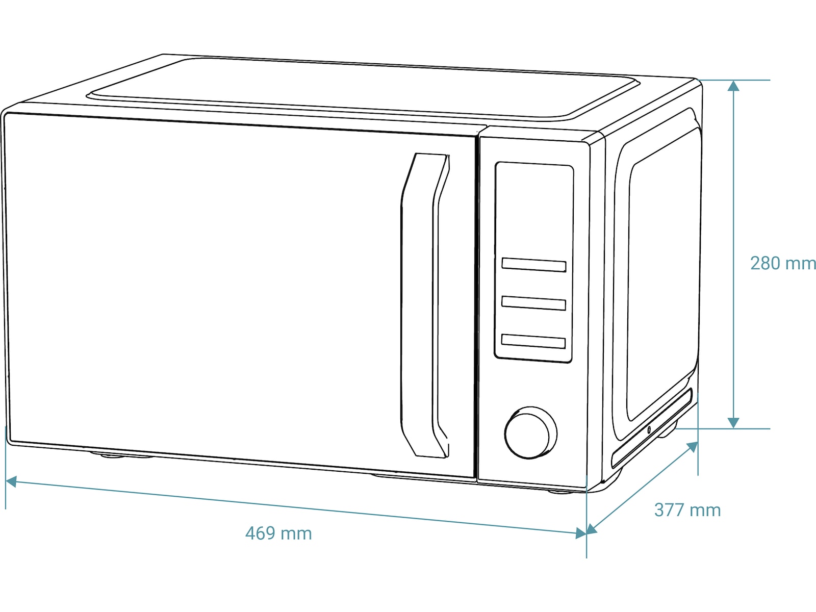 Avant MWO25LB1 Mikrobølgeovn med Grill 900W 25L Mikrobølgeovn