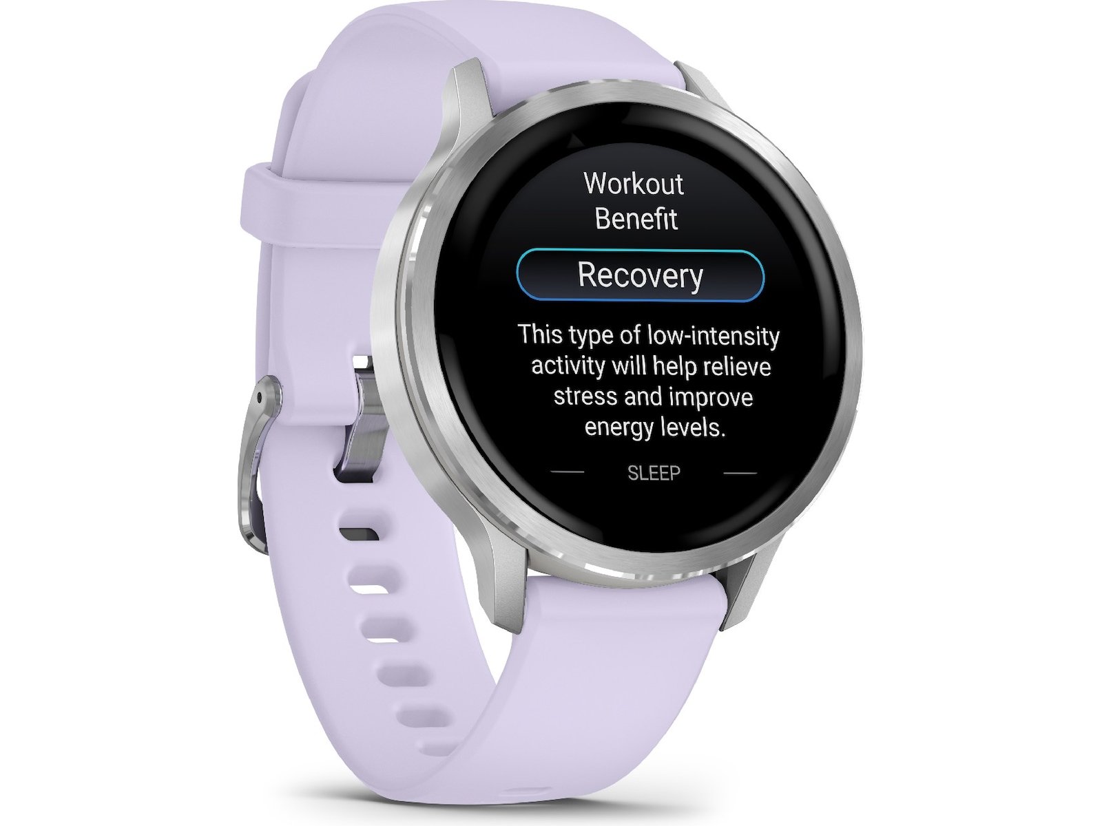Garmin Venu 4 41mm GPS (silver/periwinkle) Smartklokker