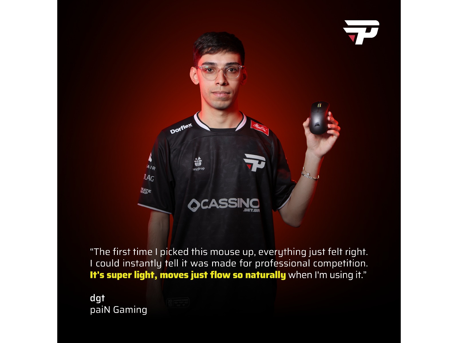 Corsair Sabre v2 Pro Ultralight Trådløs Gaming Mus (hvit) Gamingmus