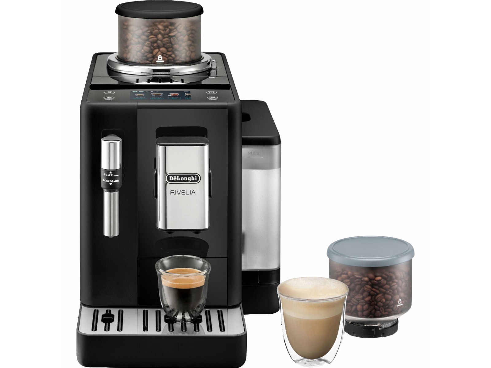 DeLonghi Rivelia EXAM440.35.B automatisk kaffemaskin -B-Grade Demo hjem & fritid