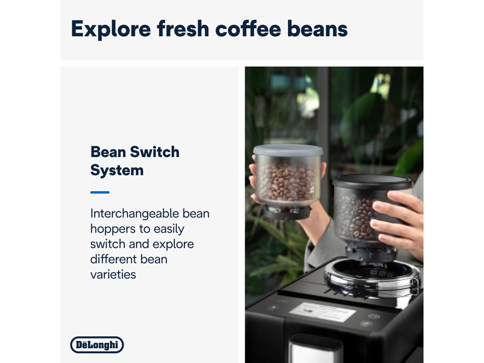 DeLonghi Rivelia EXAM440.35.B automatisk kaffemaskin -B-Grade Demo hjem & fritid