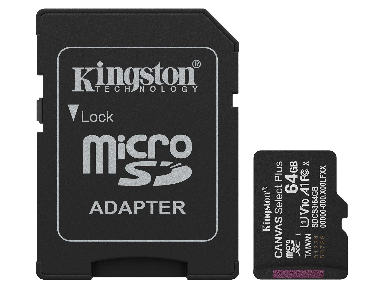 Kingston microSDXC Canvas Select Plus 64GB Minnekort til foto & video