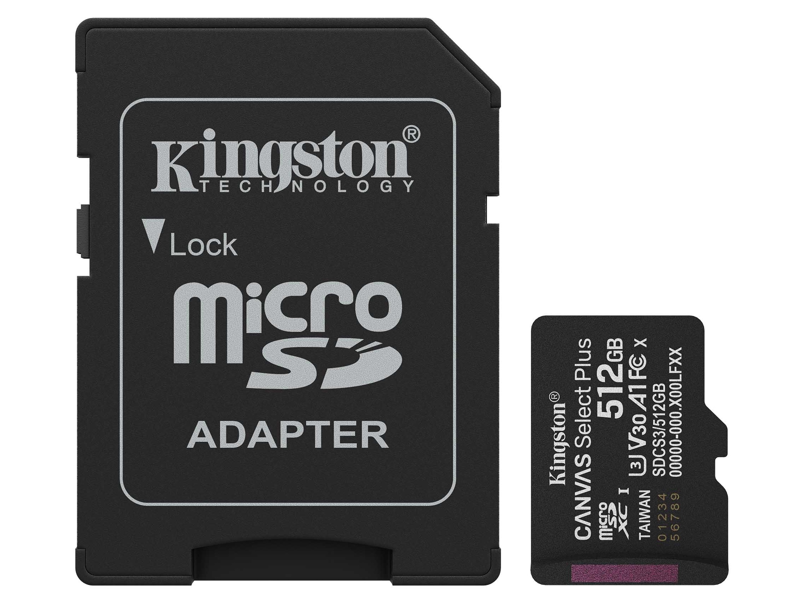 Kingston microSDXC Canvas Select Plus 512GB Minnekort til foto & video