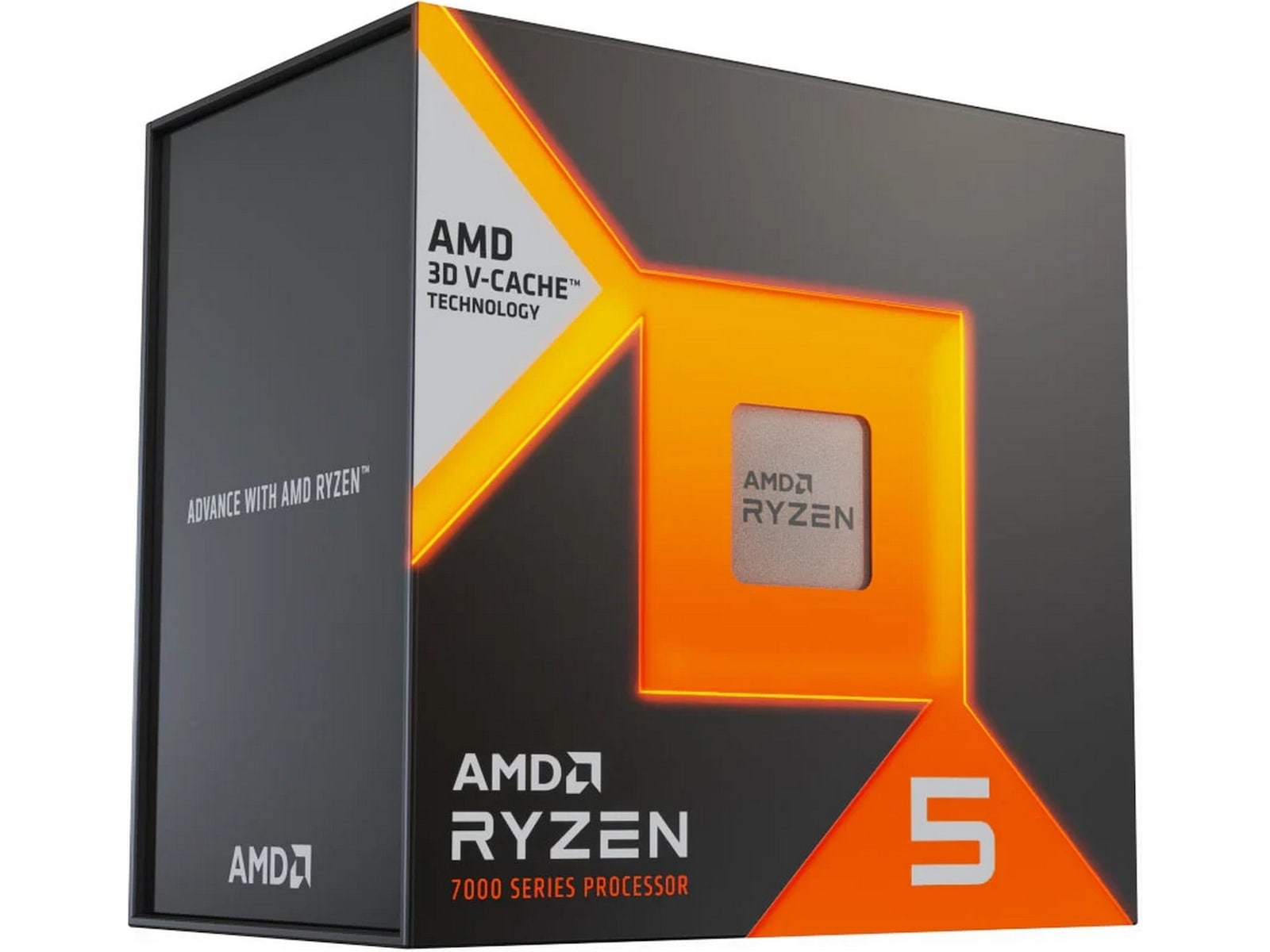 AMD Ryzen 5 7500X3D CPU Socket AM5, 6-kjerner, 12-tråder, 4,0/4,5 GHz