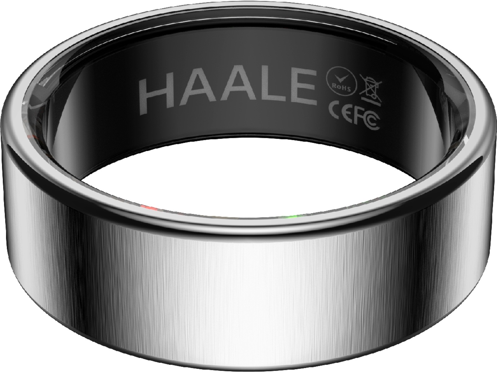 Haale II Smart Ring str. 10 (børstet sølv) -B-Grade Demo tilbehør til mobiler & klokker