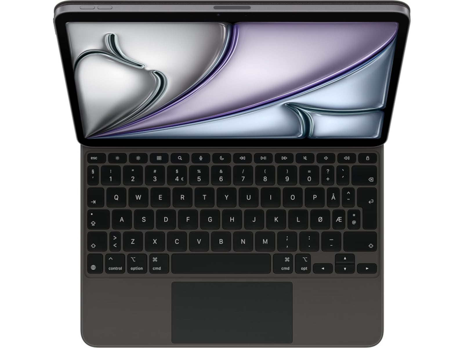 Apple iPad Air 11" Magic Keyboard (sort) Norsk layout, tastaturdeksel passer til iPad Air 11" (M2-M4) og iPad Air (5. gen, 4.gen.)