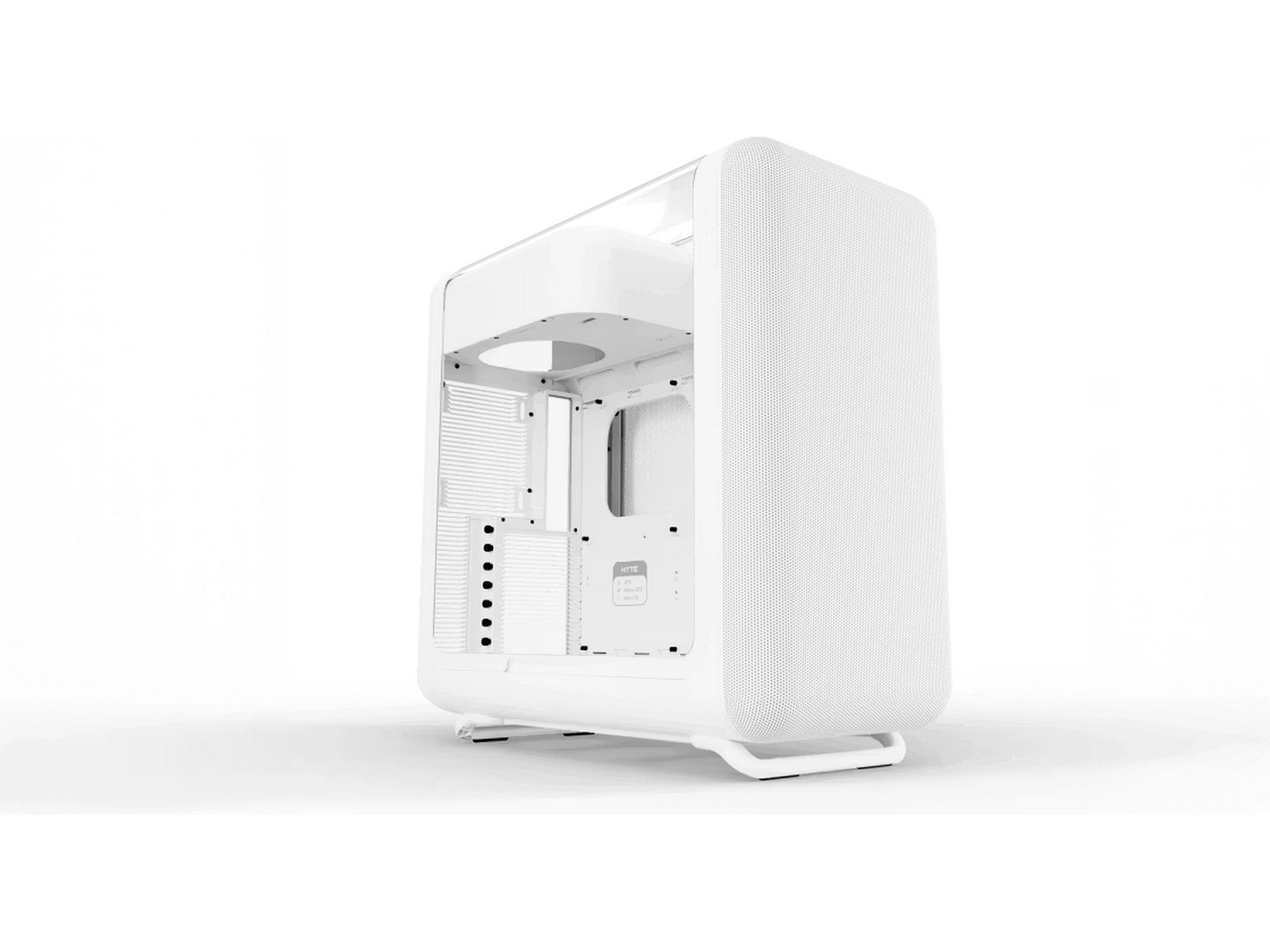 HYTE X50 Mid Tower (hvit) E-ATX (opptil 10,6”)/ATX/MATX/ITX, Herdet glass