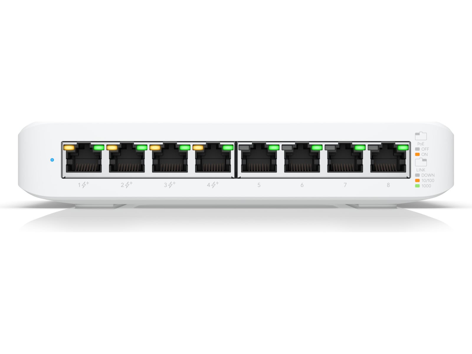 Ubiquiti UniFi Switch Lite 8 PoE 8 porter x 10/100/1000 (4 PoE+), Layer 2 PoE