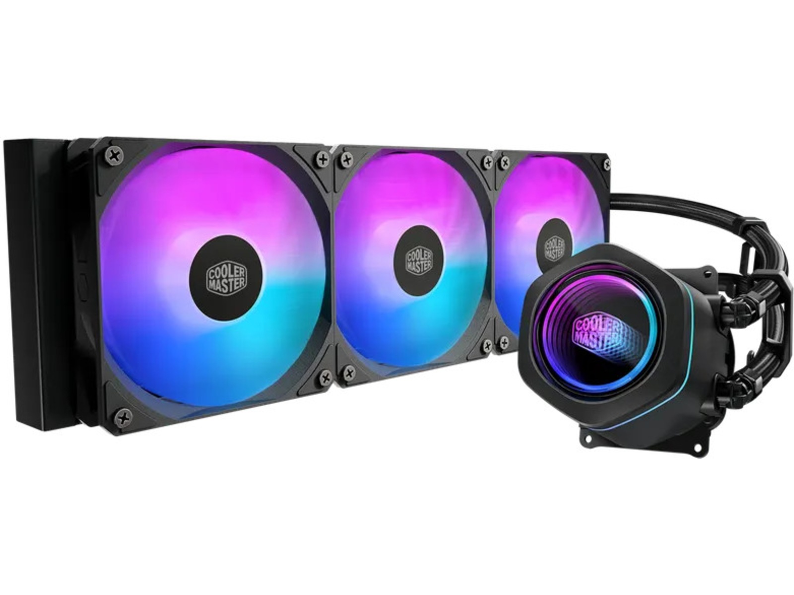 Cooler Master MasterLiquid Core Nex 360 ARGB Kjøler 360mm- LGA 1851/1700/1200/115x- AM5/4- 3200 ±10 % o/min- 25 dB(A)