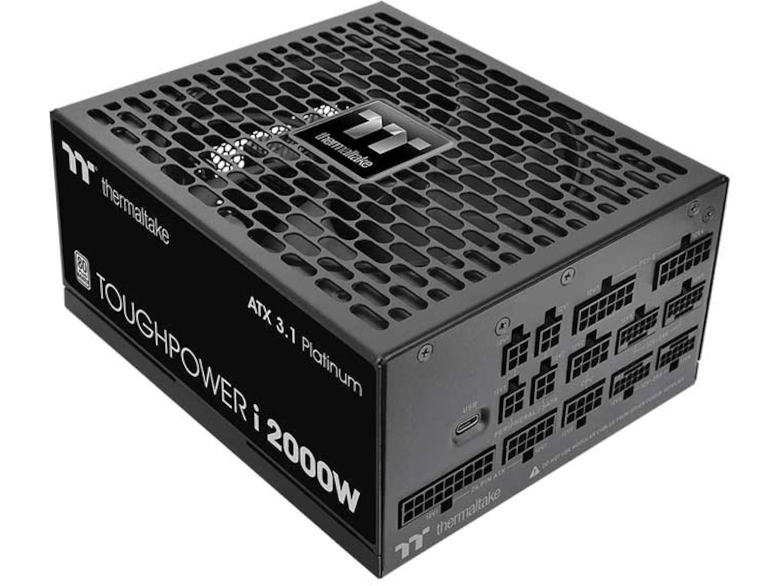 Thermaltake Toughpower i2000W PSU ATX 3.1, PCIe 5.1, 80 PLUS Platinum, fullt modulær