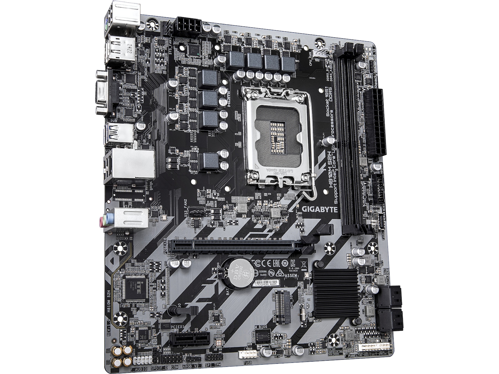 Gigabyte H810M S2H Hovedkort Intel Socket