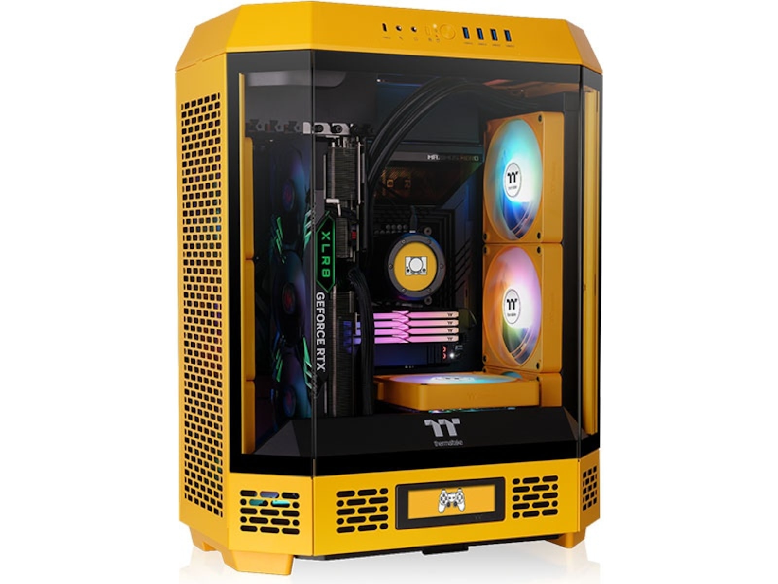 Thermaltake The Tower 600 Mid Tower (Bumblebee) ATX/Micro ATX/Mini ATX, herdet glass