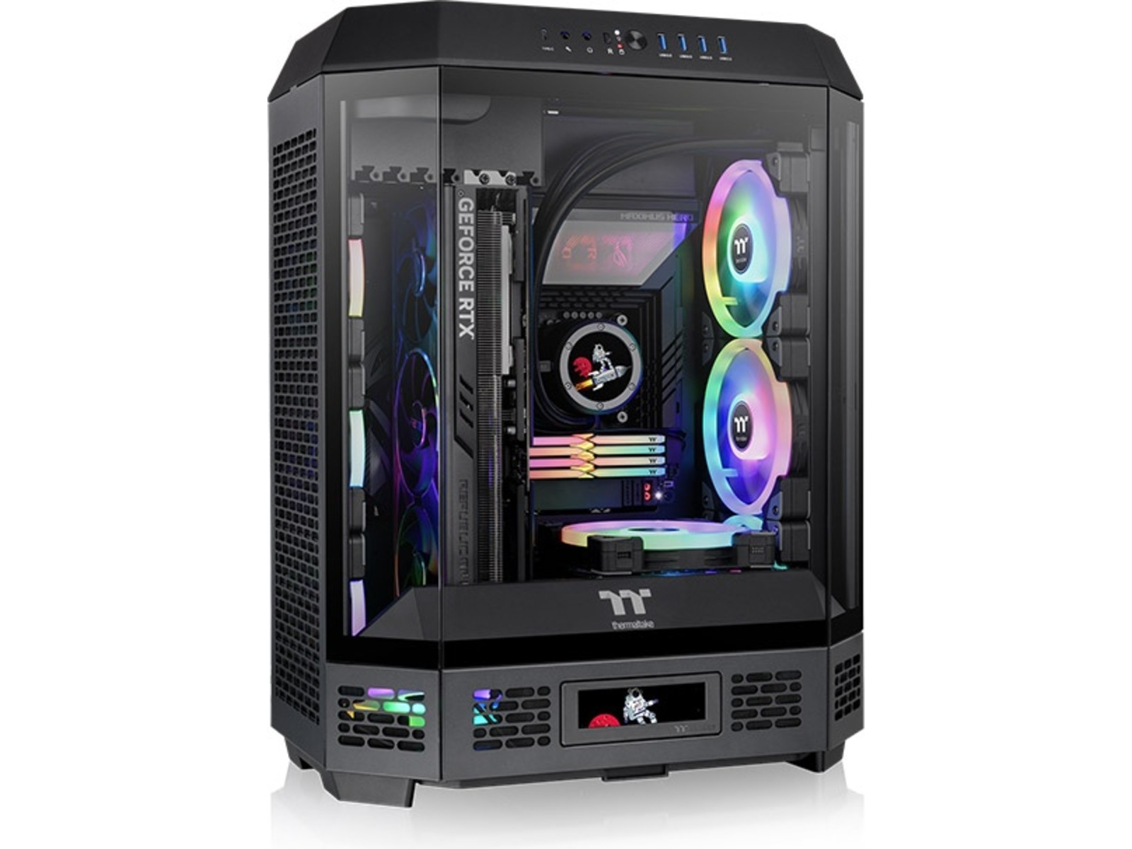 Thermaltake The Tower 600 Mid Tower (sort) ATX/Micro ATX/Mini ATX, herdet glass