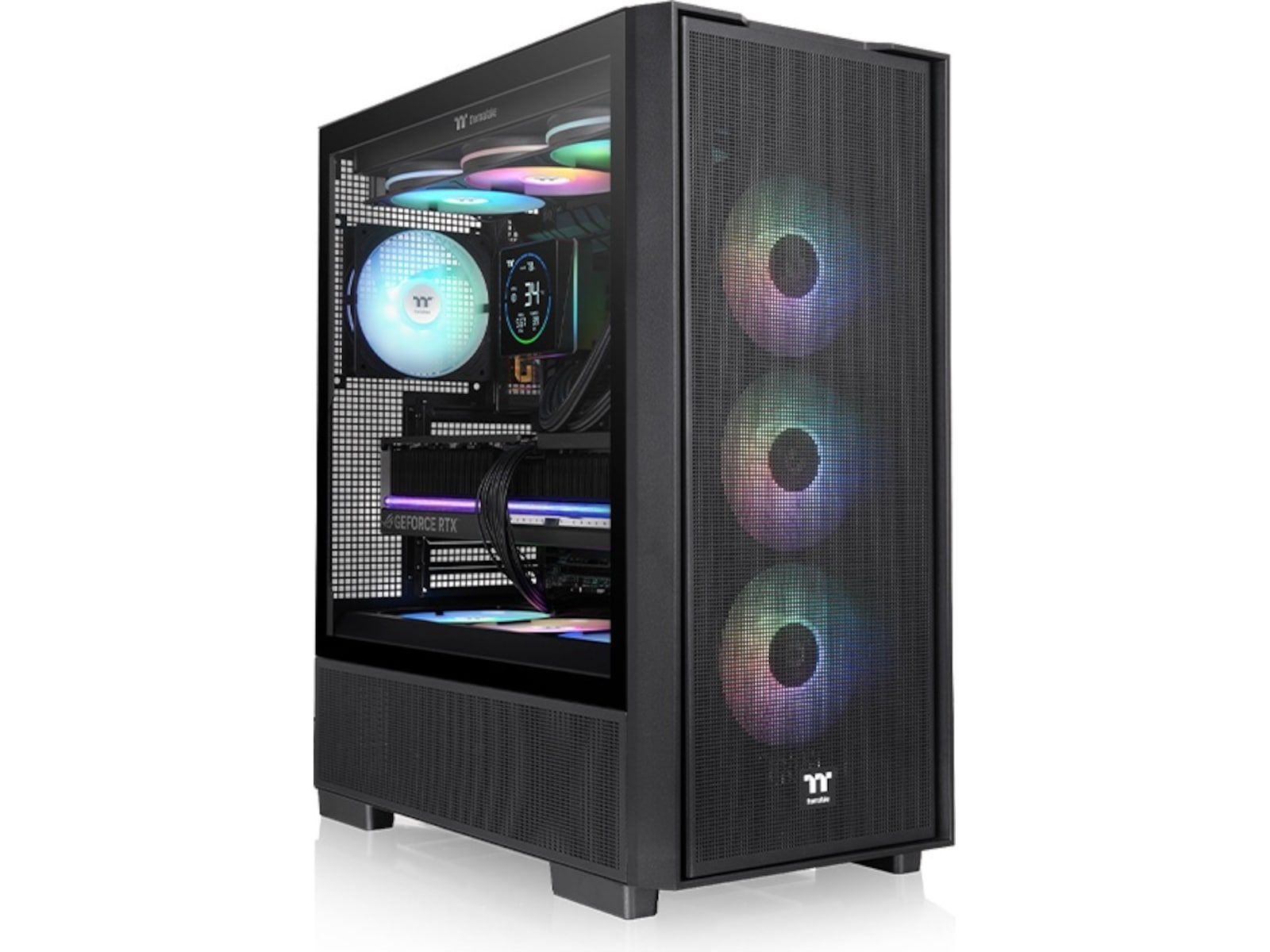 Thermaltake S380 TG ARGB Mid Tower (sort) ATX/Micro ATX/ Mini ITX