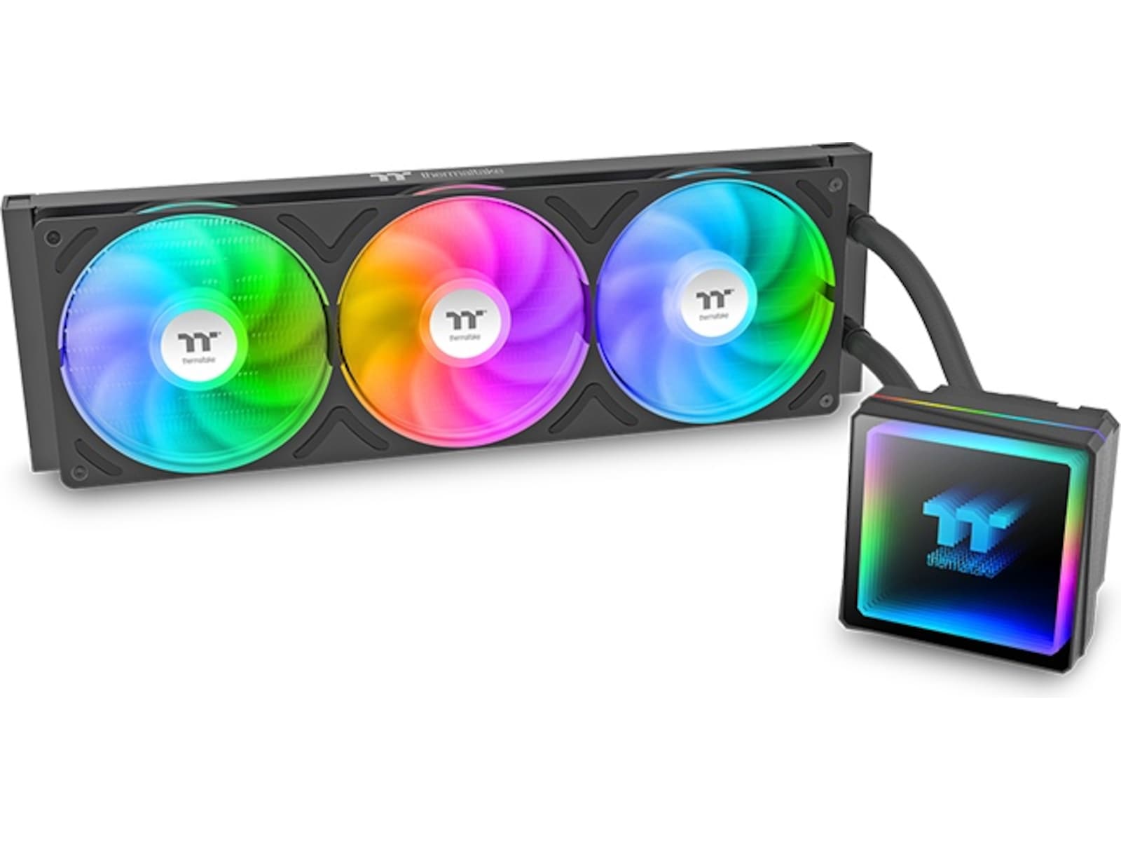 Thermaltake TH360 V3 ARGB Sync All-In-One Kjøler (sort) 360mm, LGA 2066/2011-3/2011/1851/1700, AM 5/4