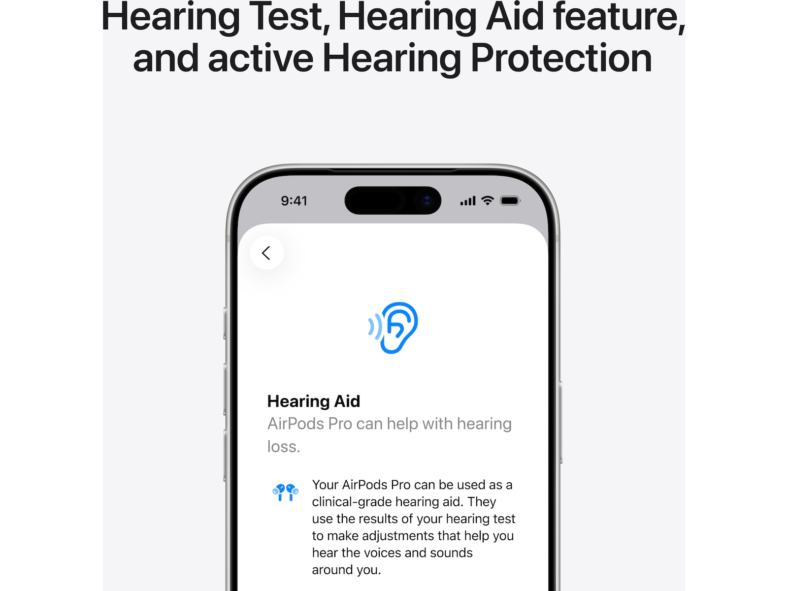 Apple AirPods Pro 3 Trådløse Ørepropper, In-Ear (hvit) -B-Grade Demo headset