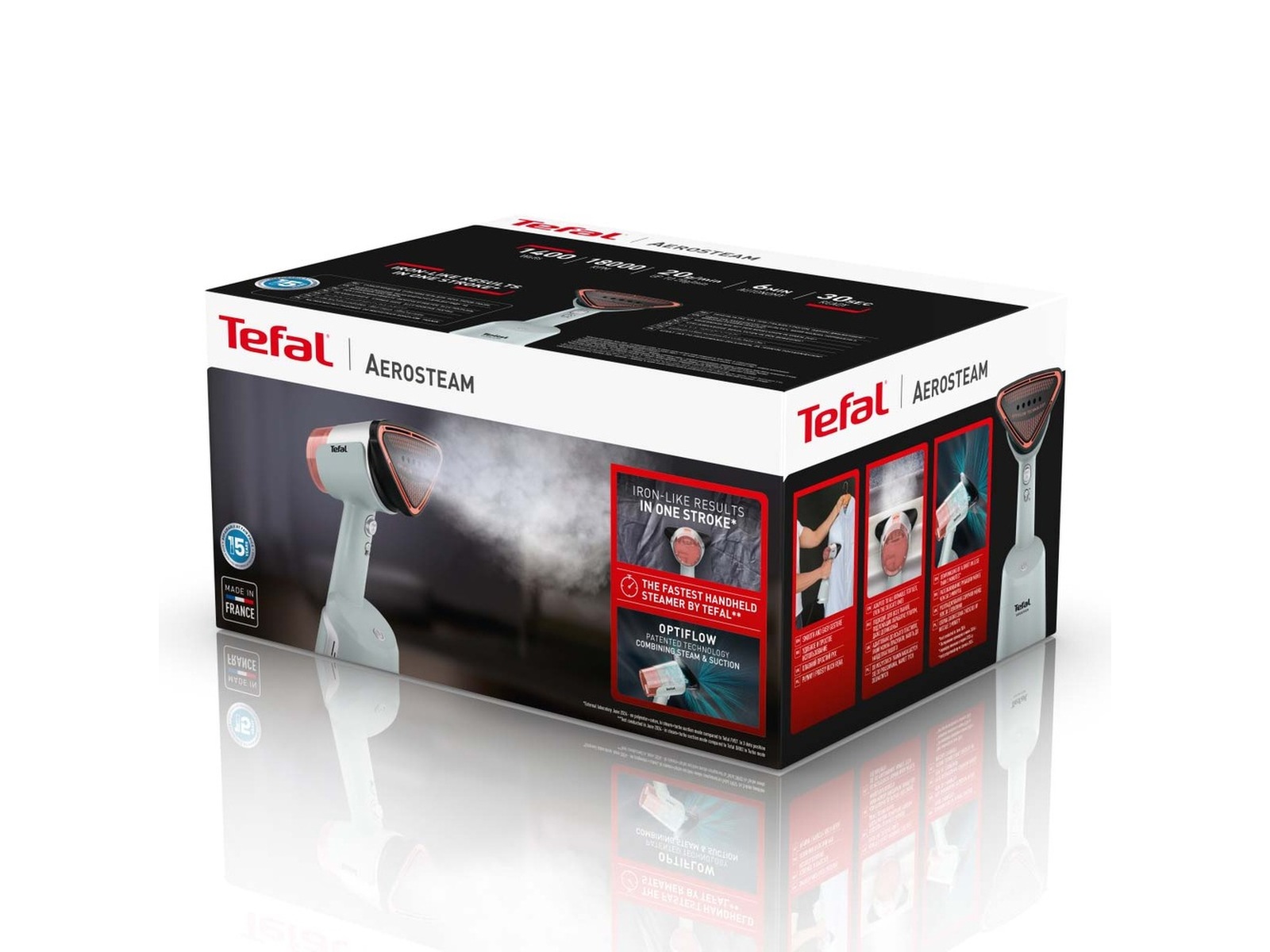 Tefal Aerosteam Optiflow steamer -B-Grade Demo hjem & fritid