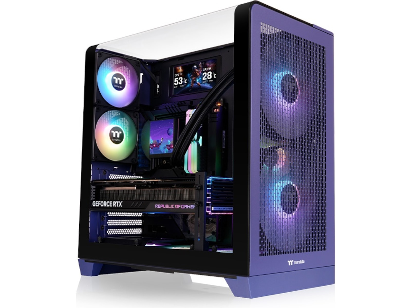 Thermaltake View 390 Air Mid Tower (future dusk) ATX/Micro ATX/Mini ITX, herdet glass