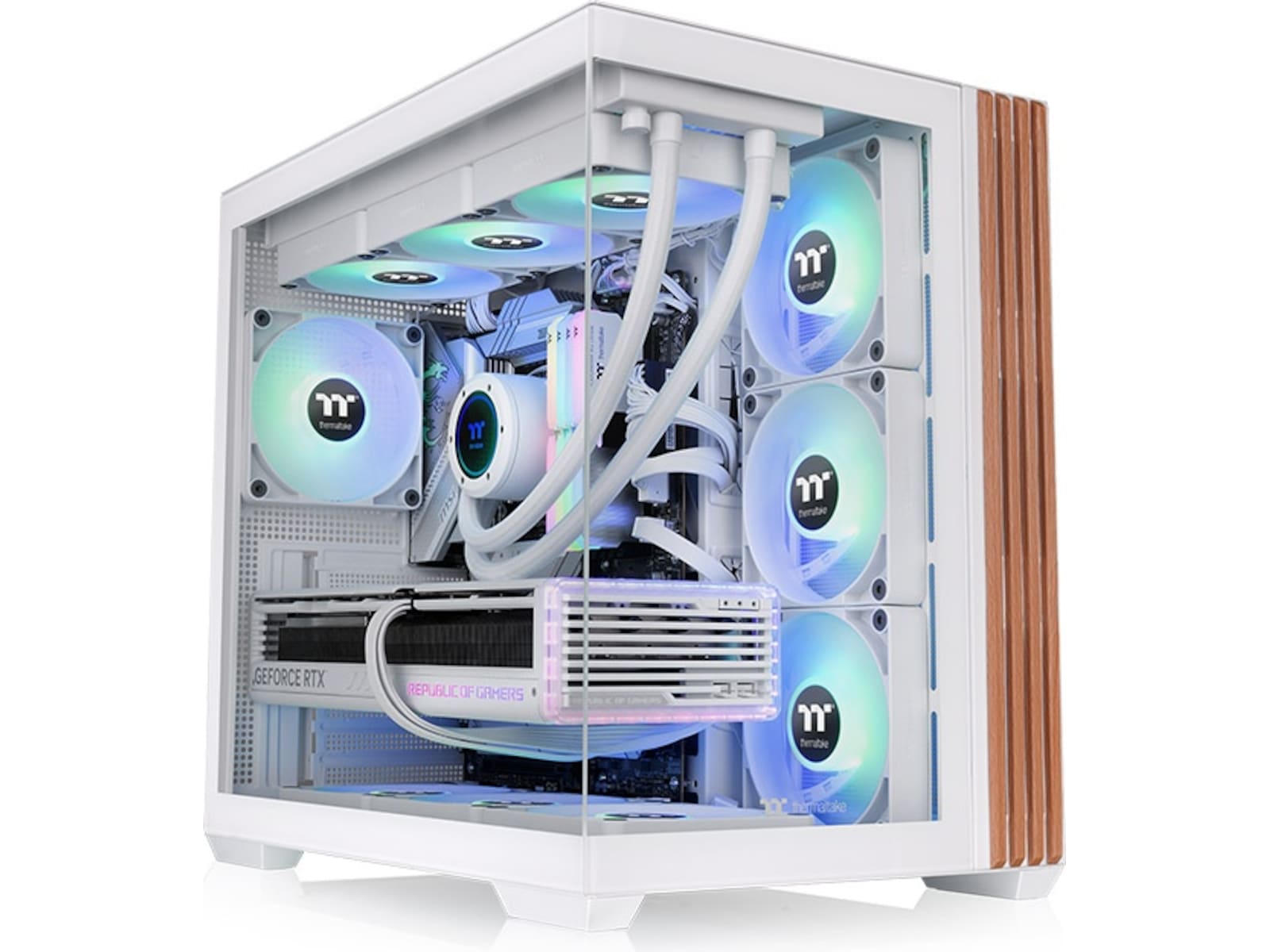 Thermaltake View 380 WS ARGB Mid Tower (snow) ATX/Micro ATX/Mini ITX, herdet glass