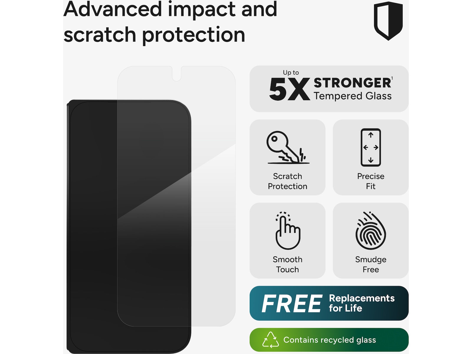 InvisibleShield Glass Elite skjermbeskytter Google Pixel 10 Pro Fold Skjermbeskytter