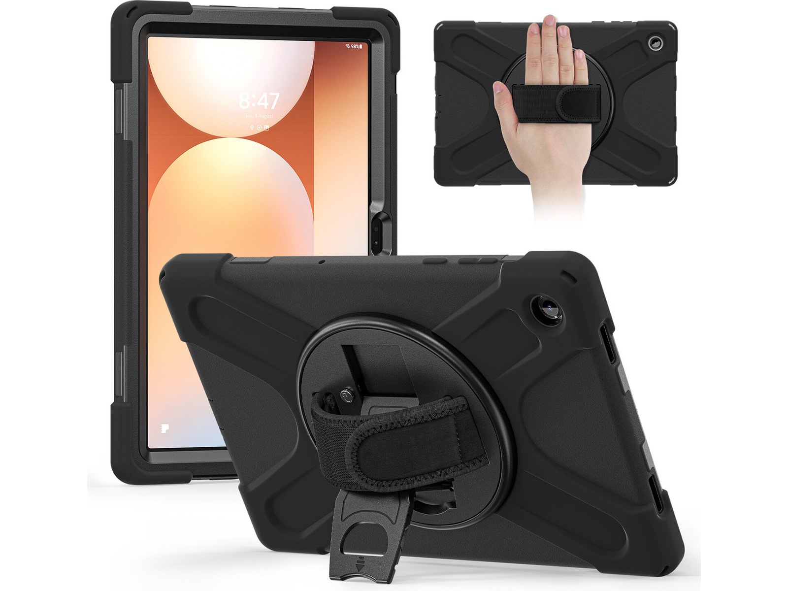 4smarts Rugged Case Grip for Samsung Galaxy Tab A11 Robust og beskyttende deksel for Samsung Galaxy Tab A11